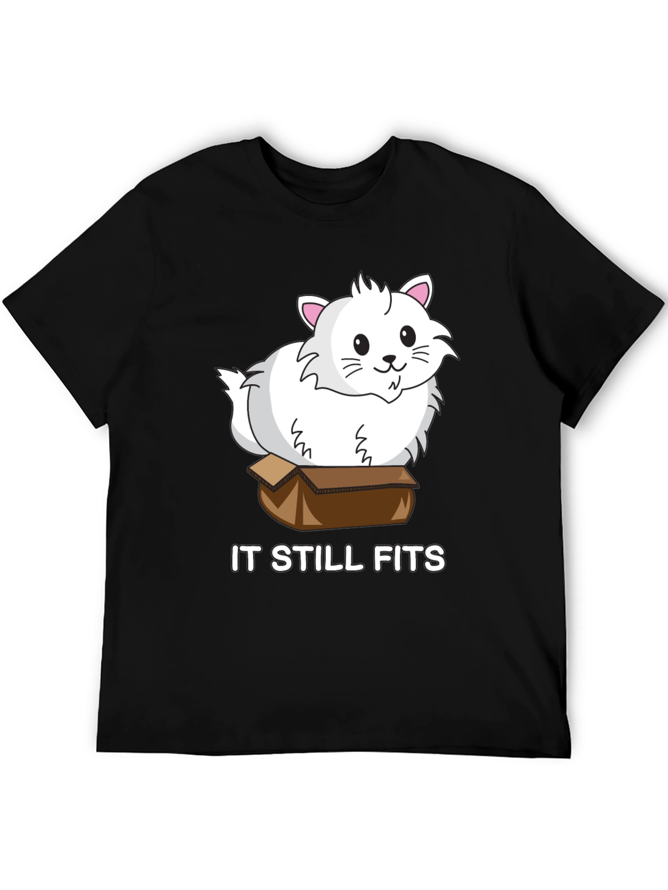 Black Cat in a Box T-Shirt - "It Still Fits" view 5