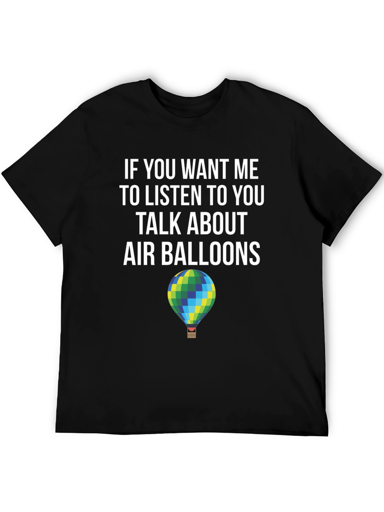 Black Air Balloon Talk T-Shirt - Listener Edition view 5