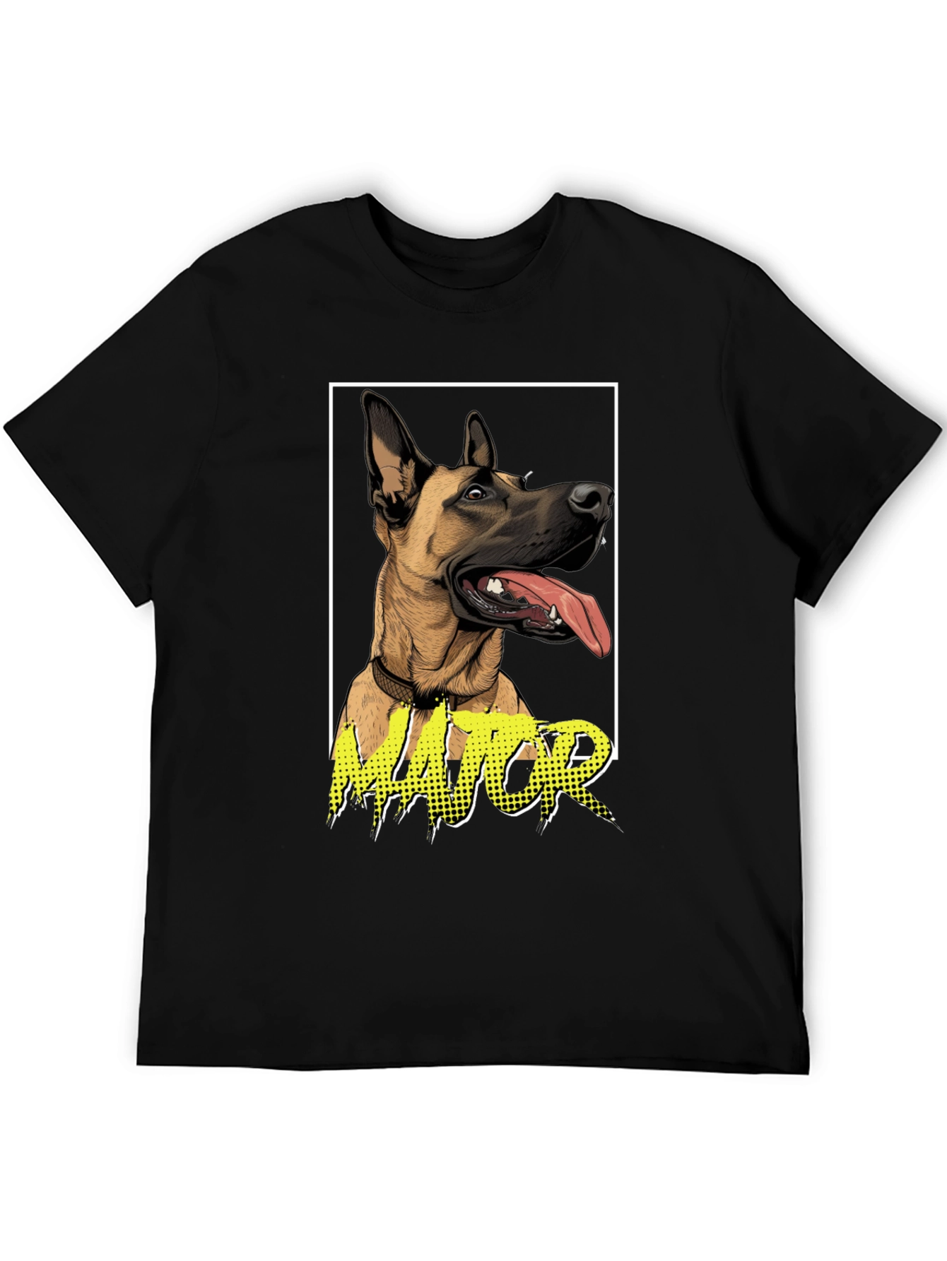 Black Dog Lover's 'Major' Graphic Tee - Black view 5