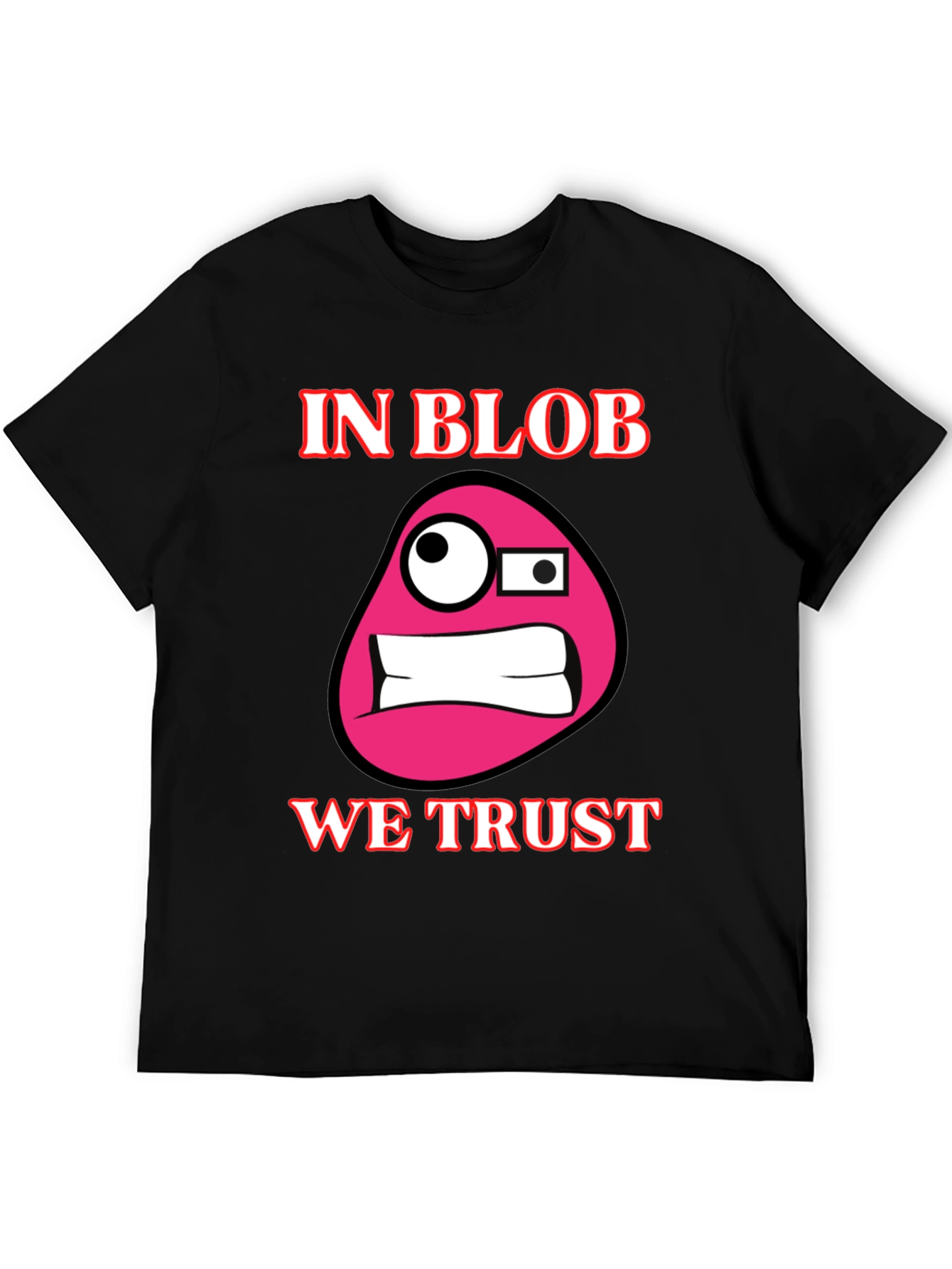 Black In Blob We Trust Funny Graphic Tee view 5