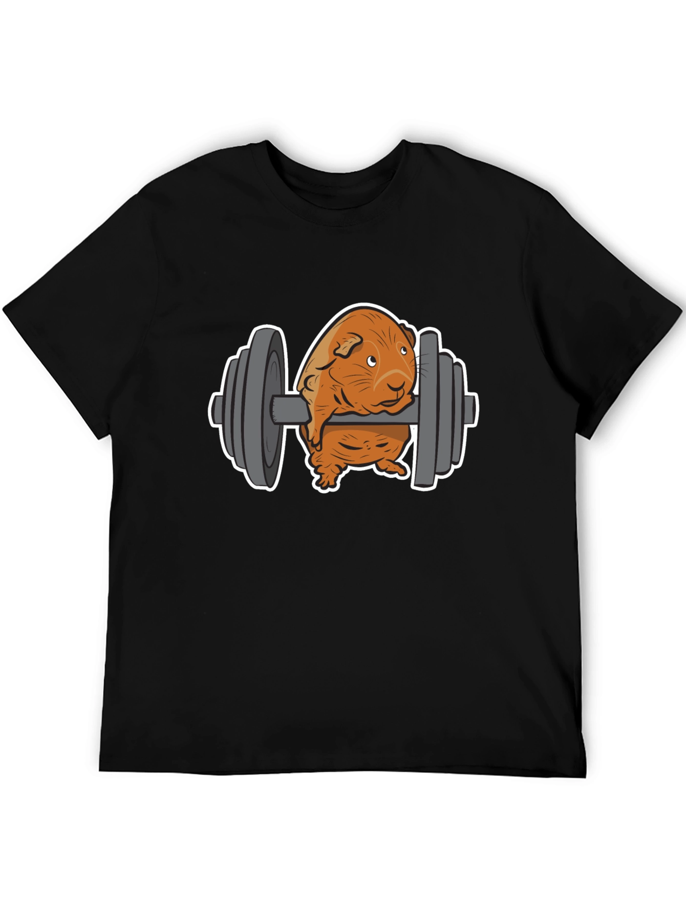 Black Guinea Pig Gym T-Shirt view 5