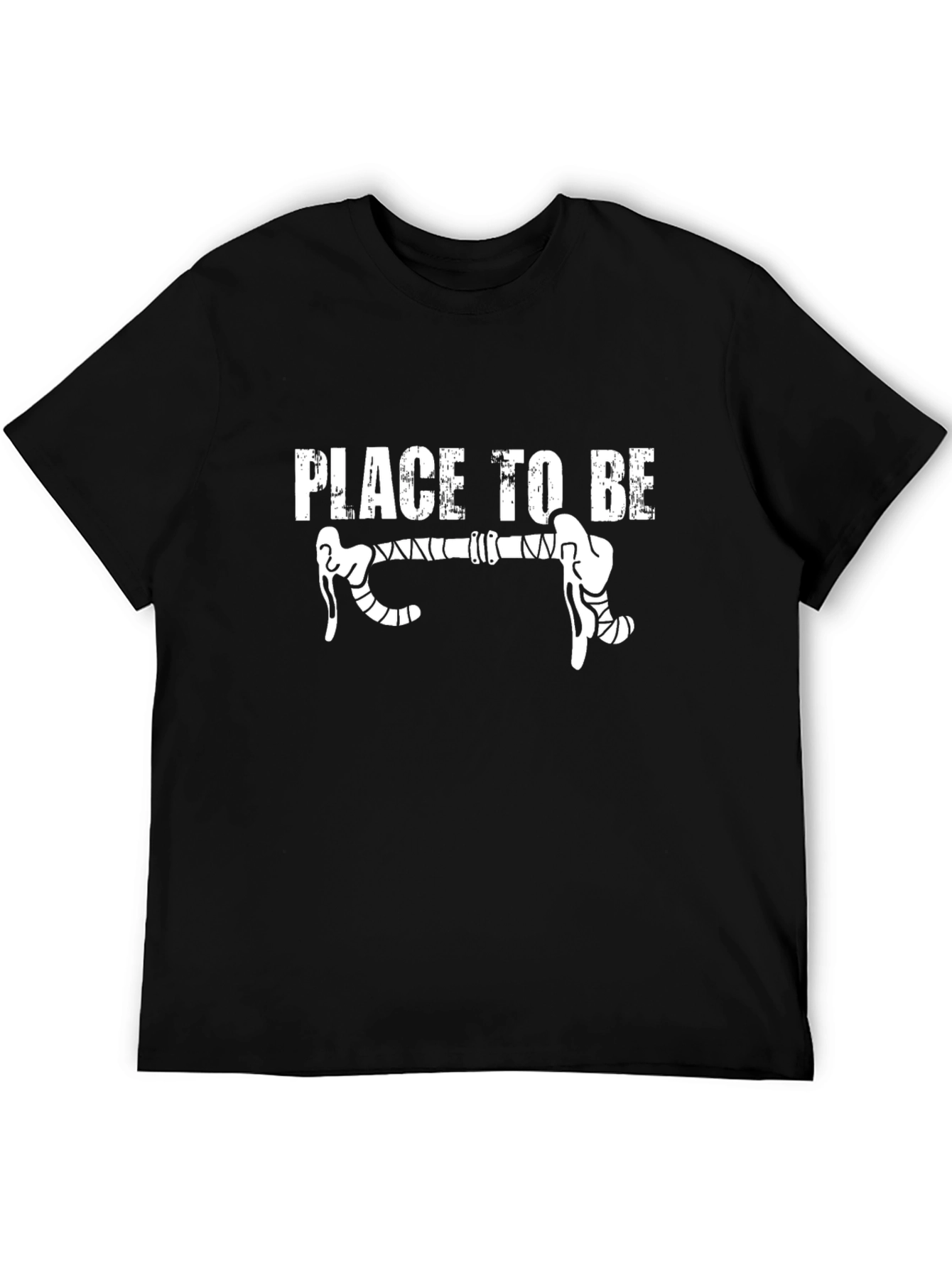 Black Place To Be T-Shirt - Cycling Road Bike view 5