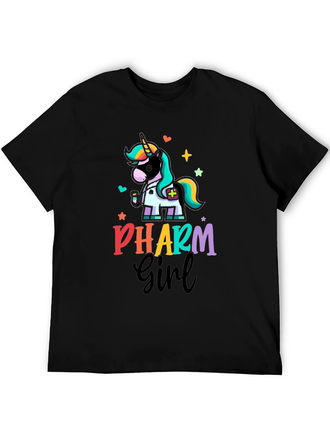 Black Pharm Girl Unicorn T-Shirt view 5