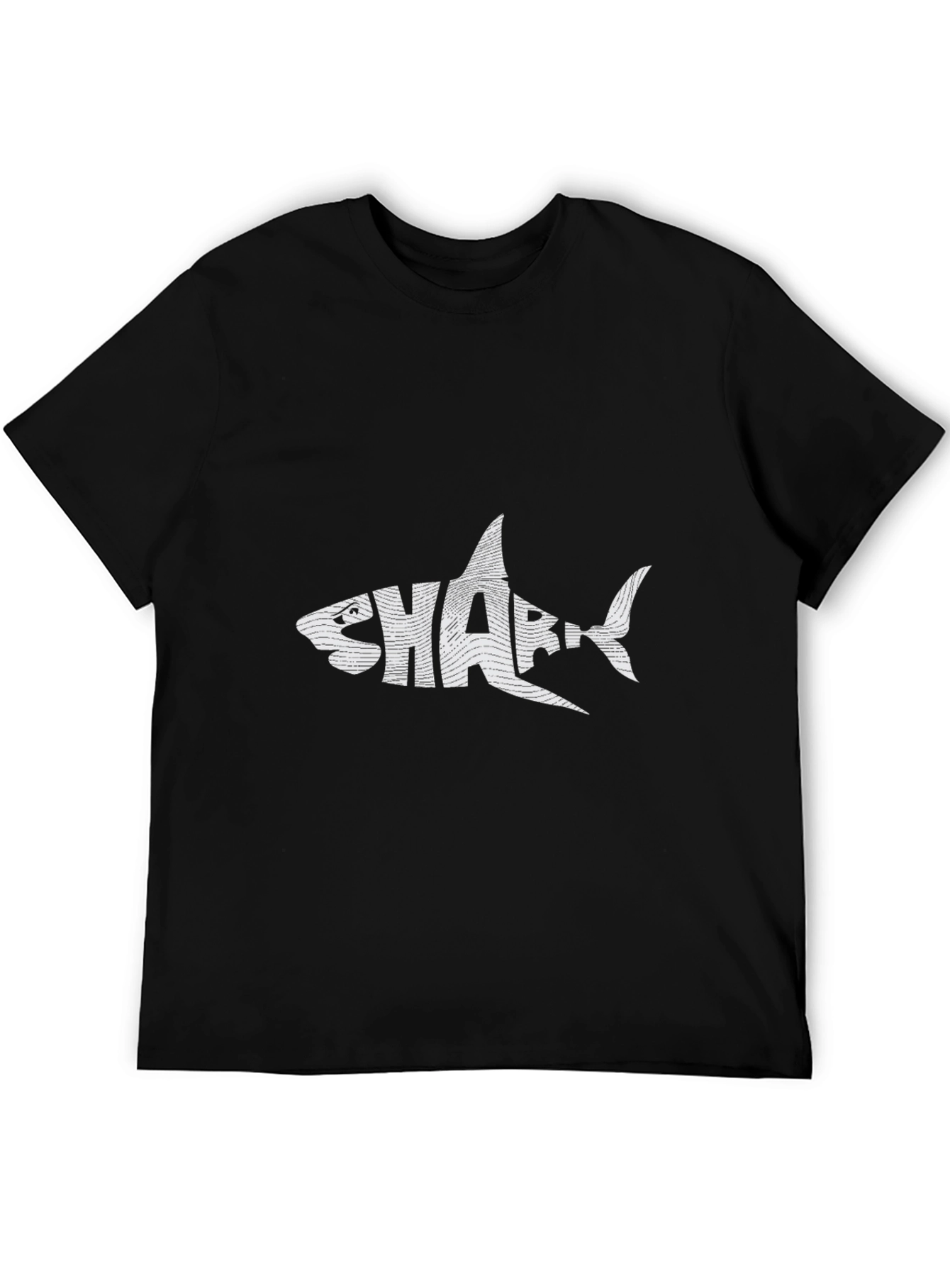 Black Shark Graphic Tee - Stylish Black T-Shirt view 5