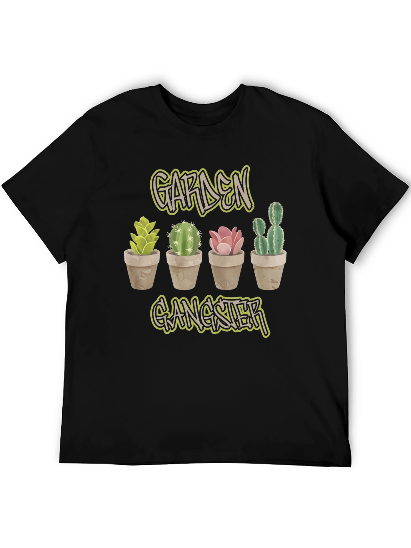Black Garden Gangster Cactus Tee view 5
