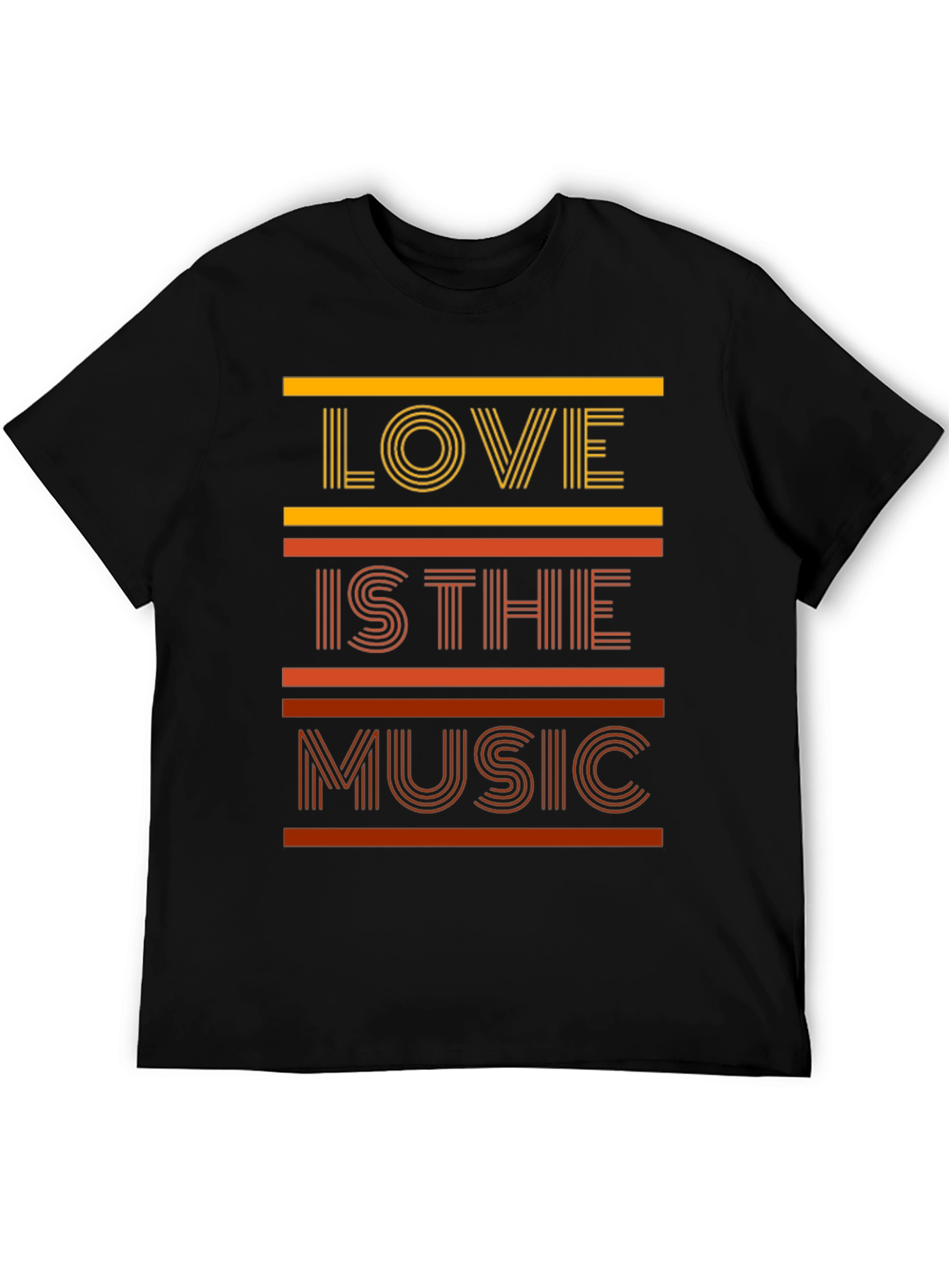 Black Love is the Music T-Shirt - Stylish Graphic Tee view 5