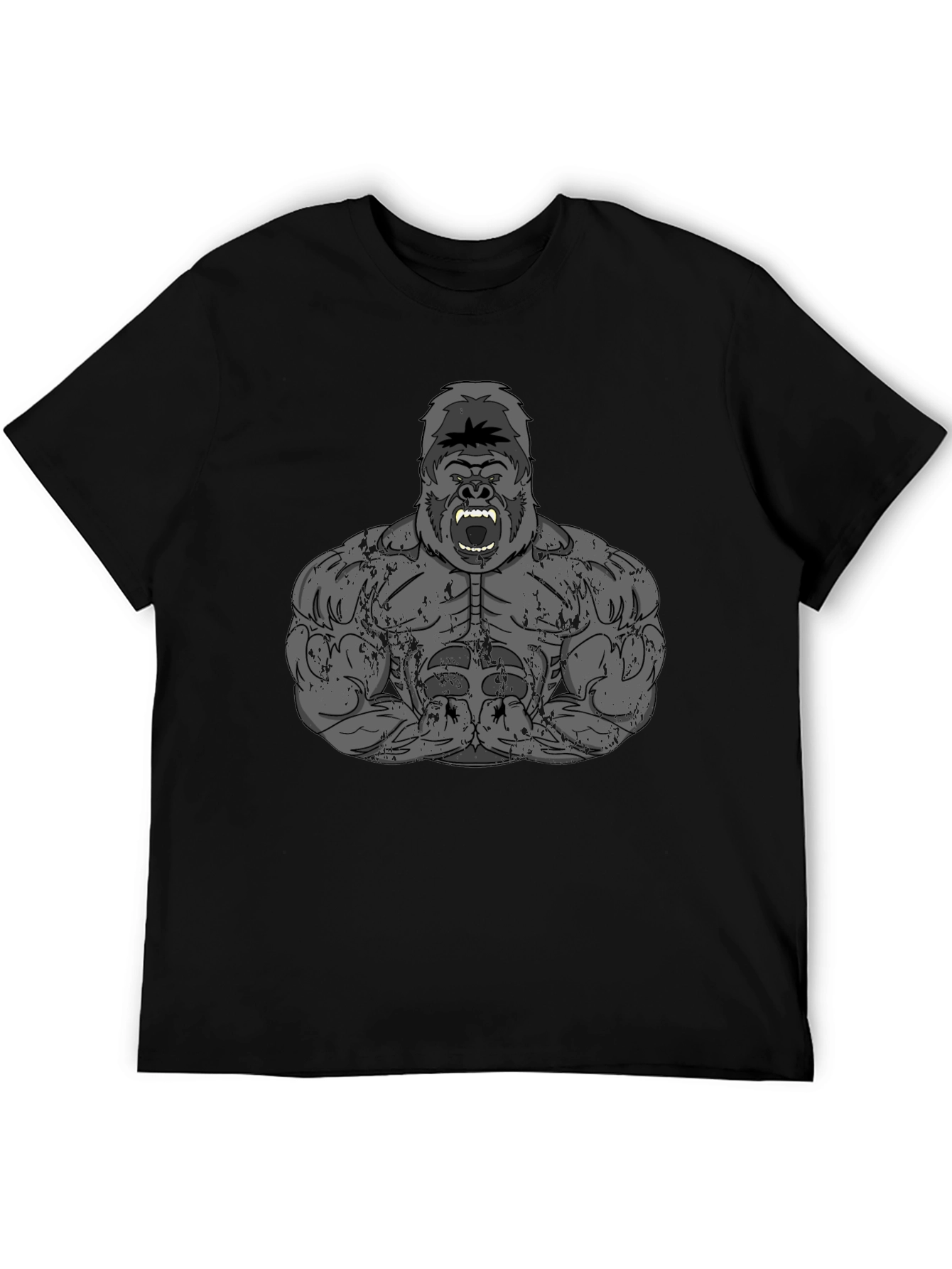 Black Gorilla Gym T-Shirt - Black view 5
