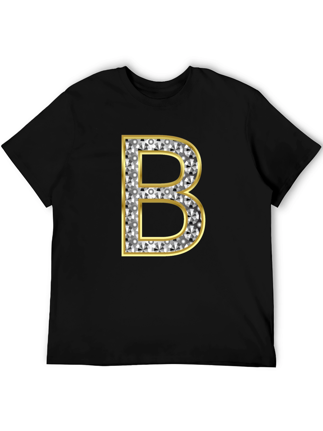 Black Diamond Initial B Graphic Tee - Black view 5