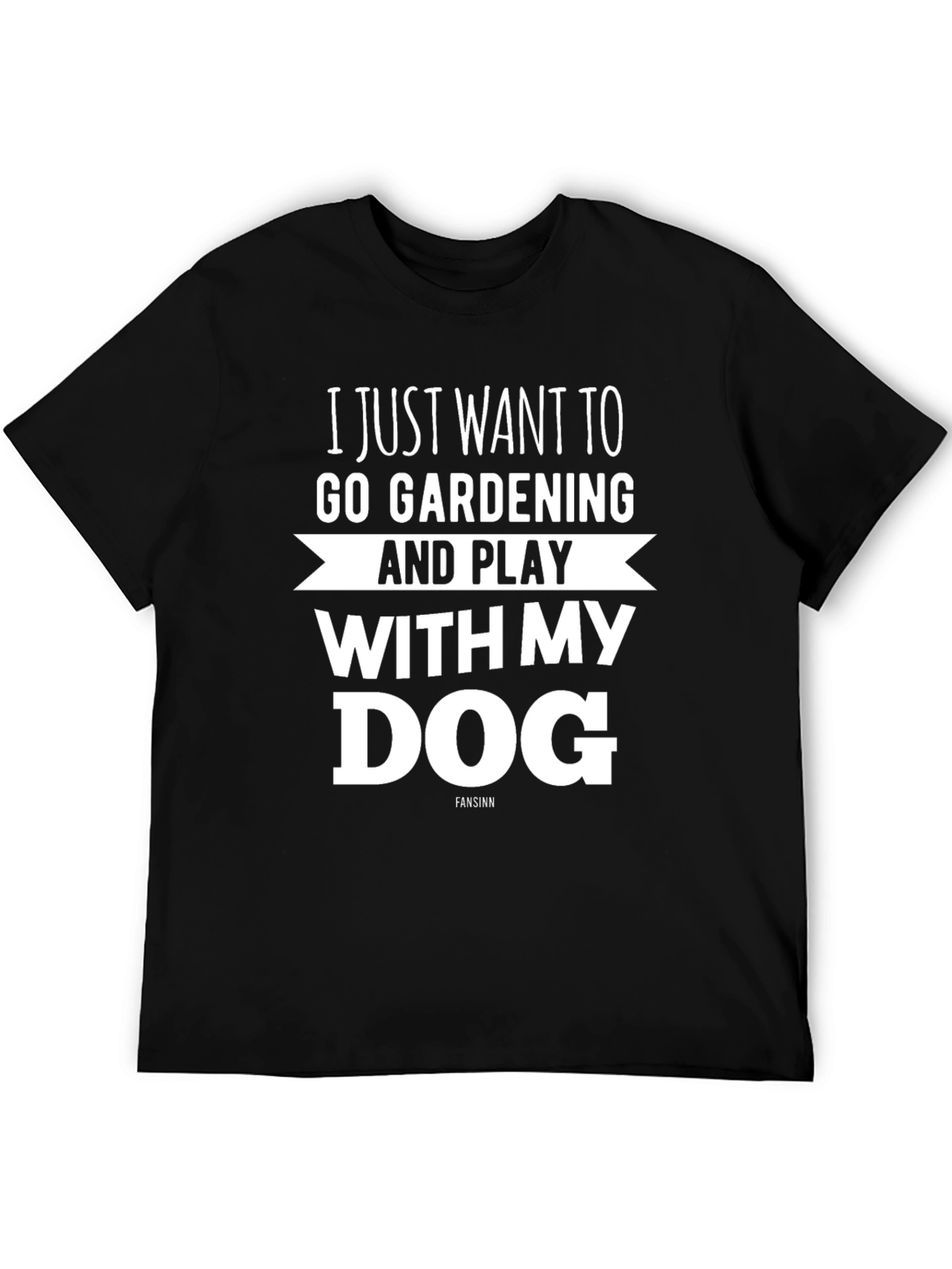 Black Gardening & Dog Lover T-Shirt view 5