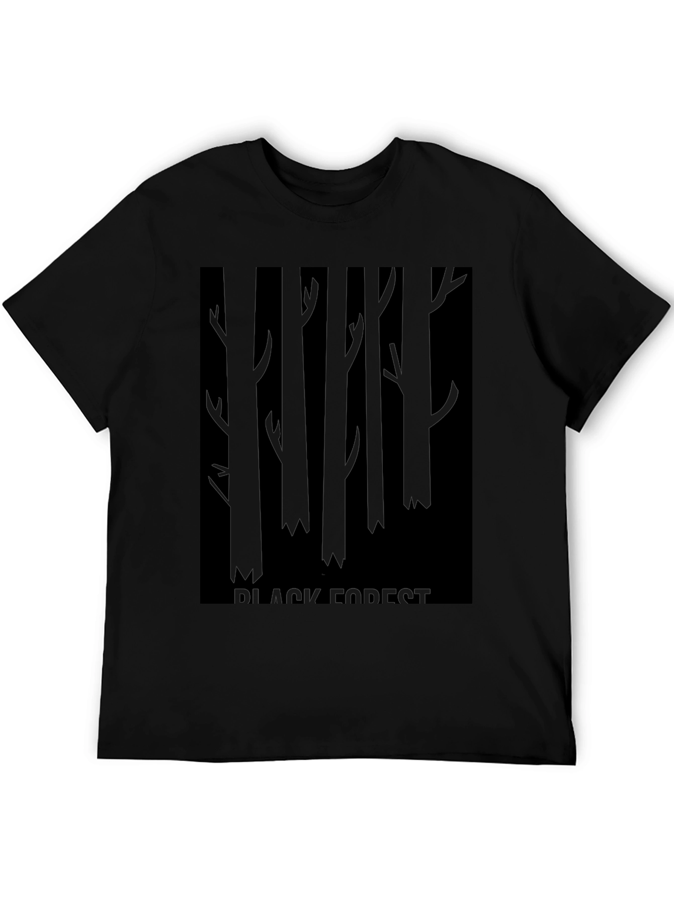 Black Black Forest Graphic Tee - Dark Style view 5