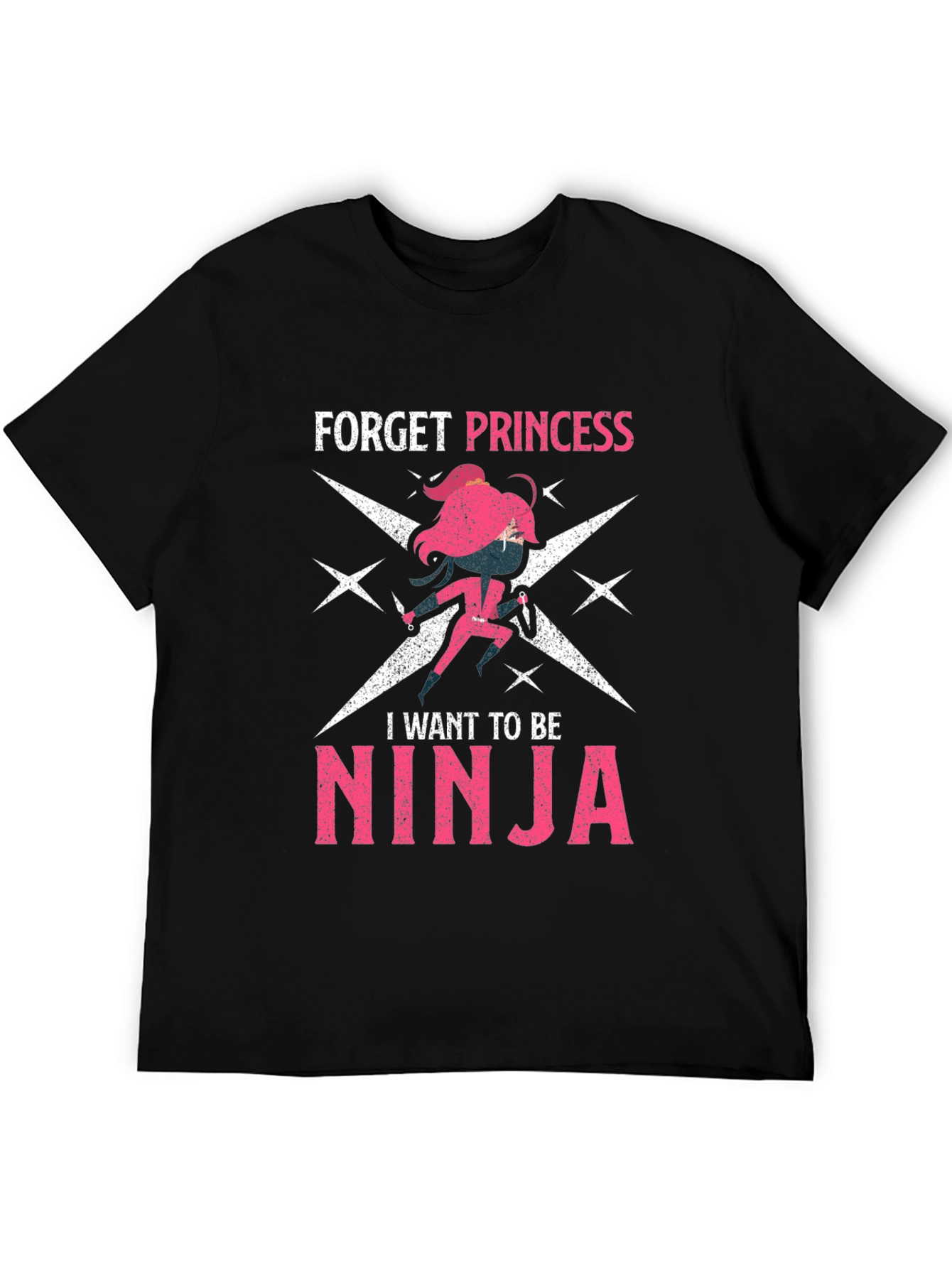 Black Forget Princess, Be Ninja Graphic Tee view 5