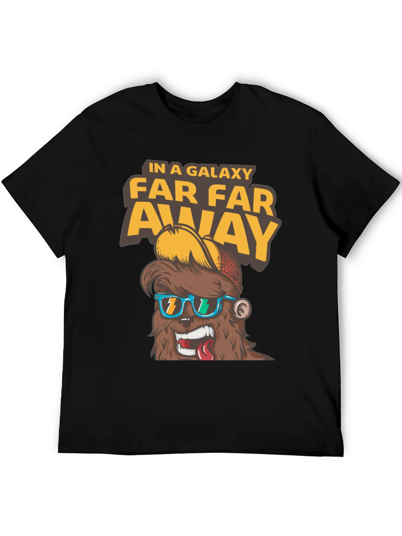 Black Far Far Away Graphic T-Shirt - Men's Black Tee view 5