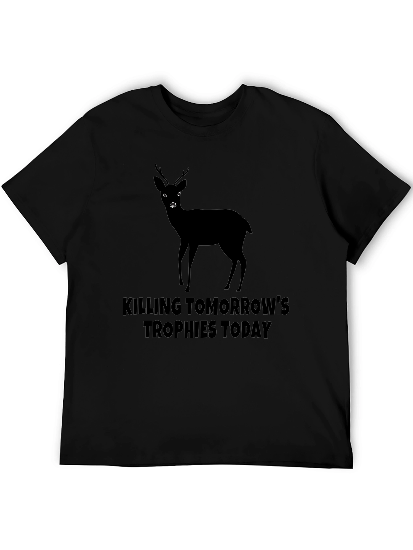 Black Killing Tomorrow's Trophies Today Deer Graphic Tee view 5