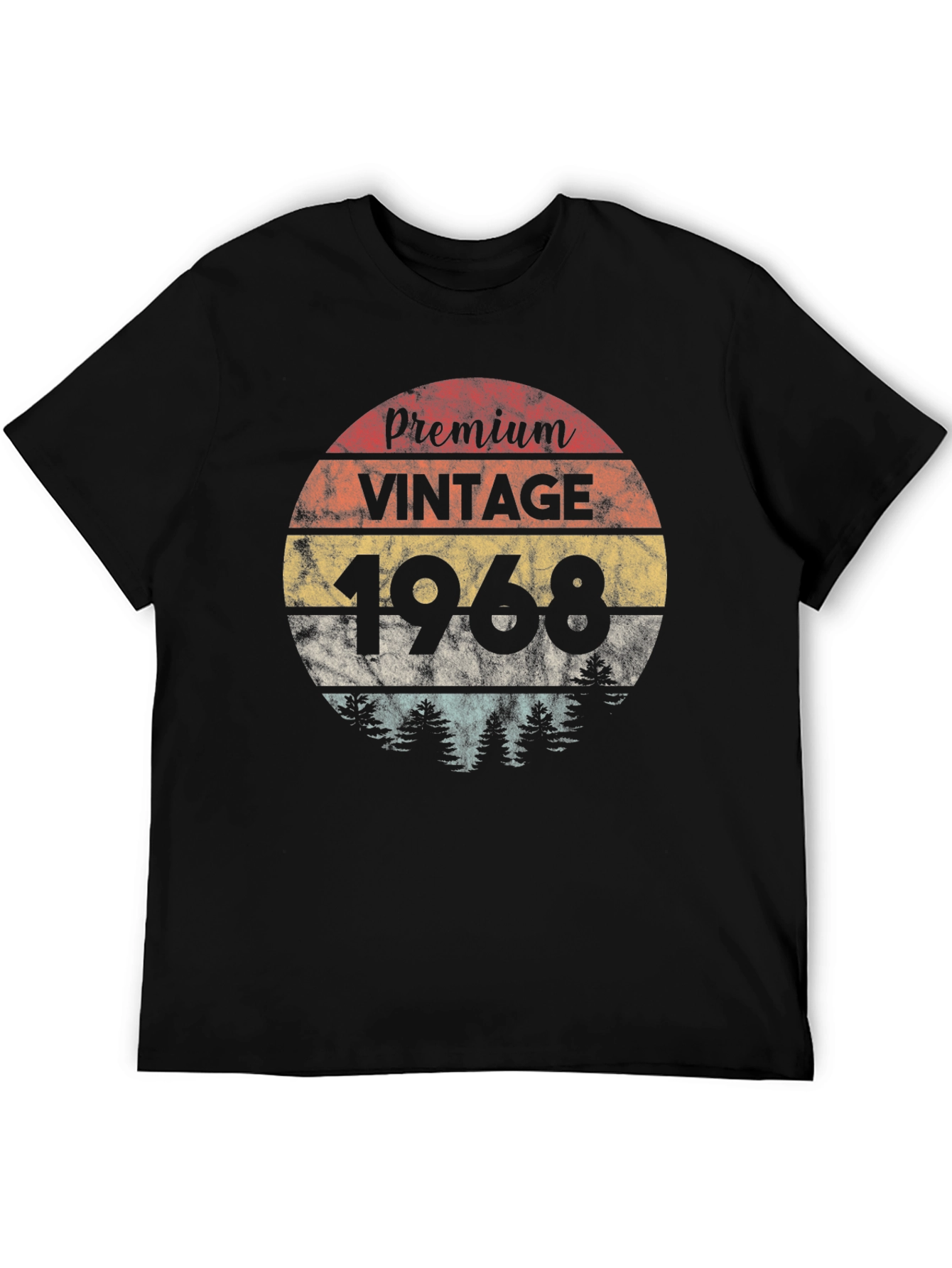 Black Premium Vintage 1968 Graphic T-Shirt view 5