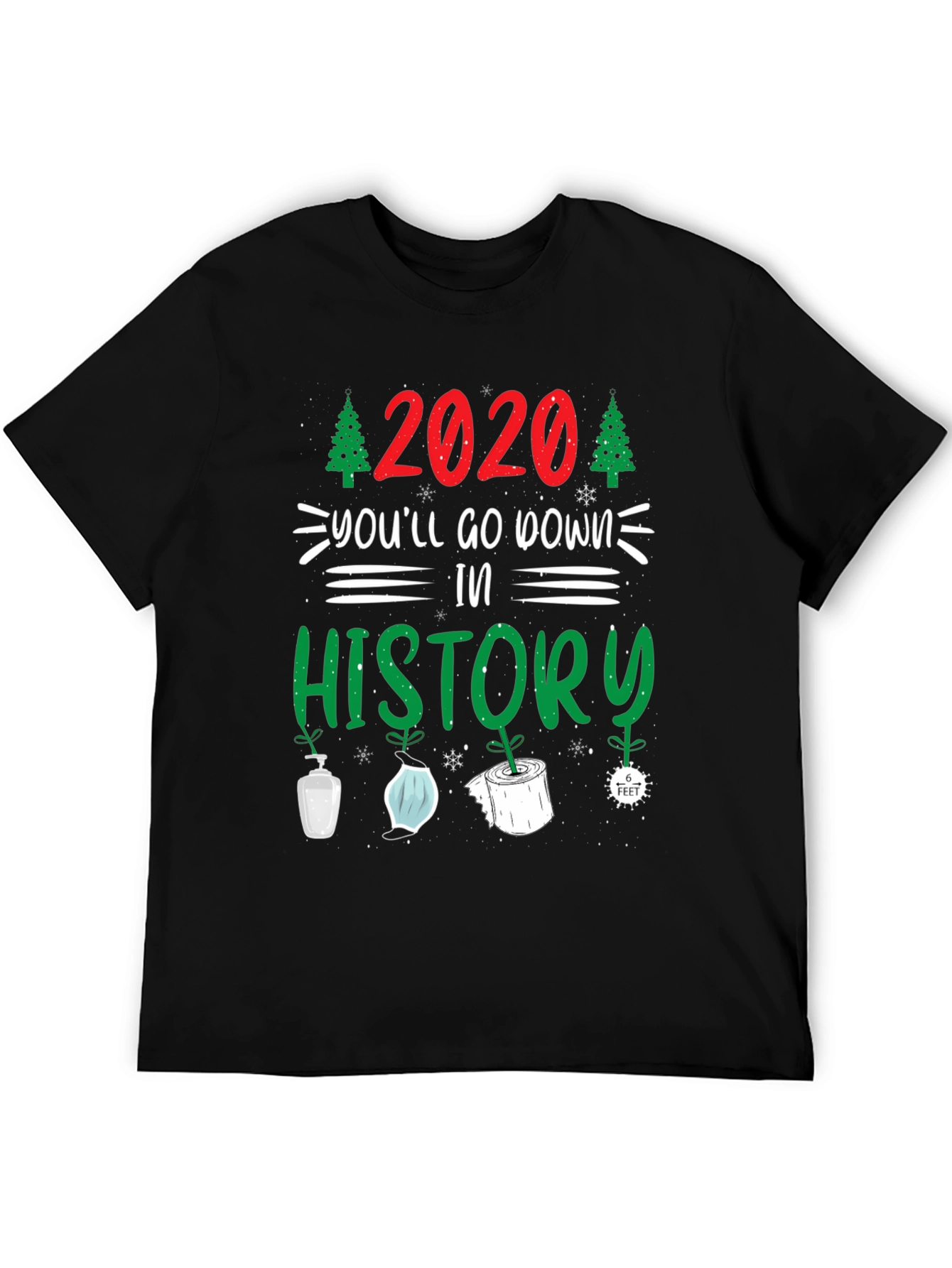 Black 2020 History Graphic Tee view 5