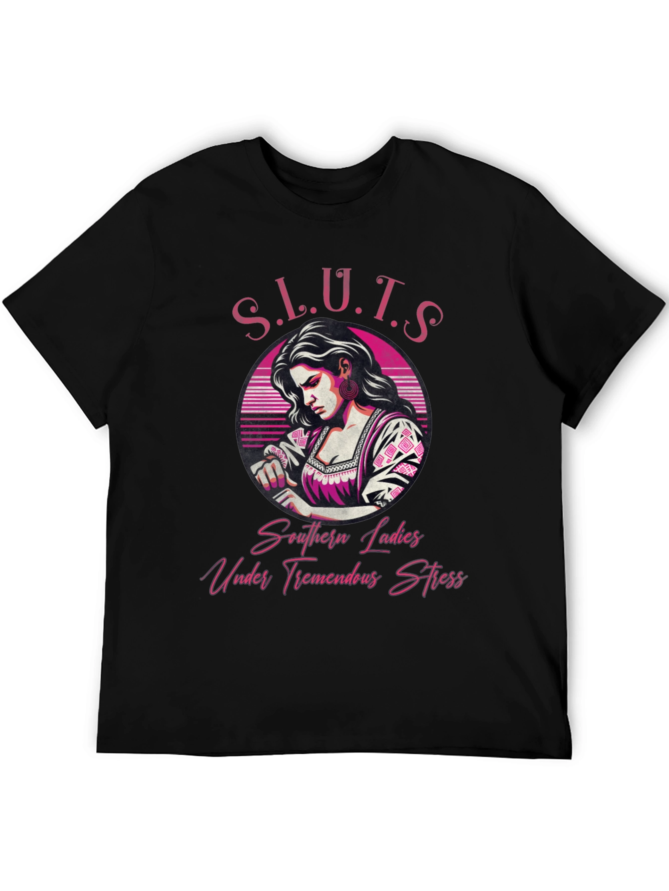 Black Southern Ladies T-Shirt - Unique Graphic Design view 5