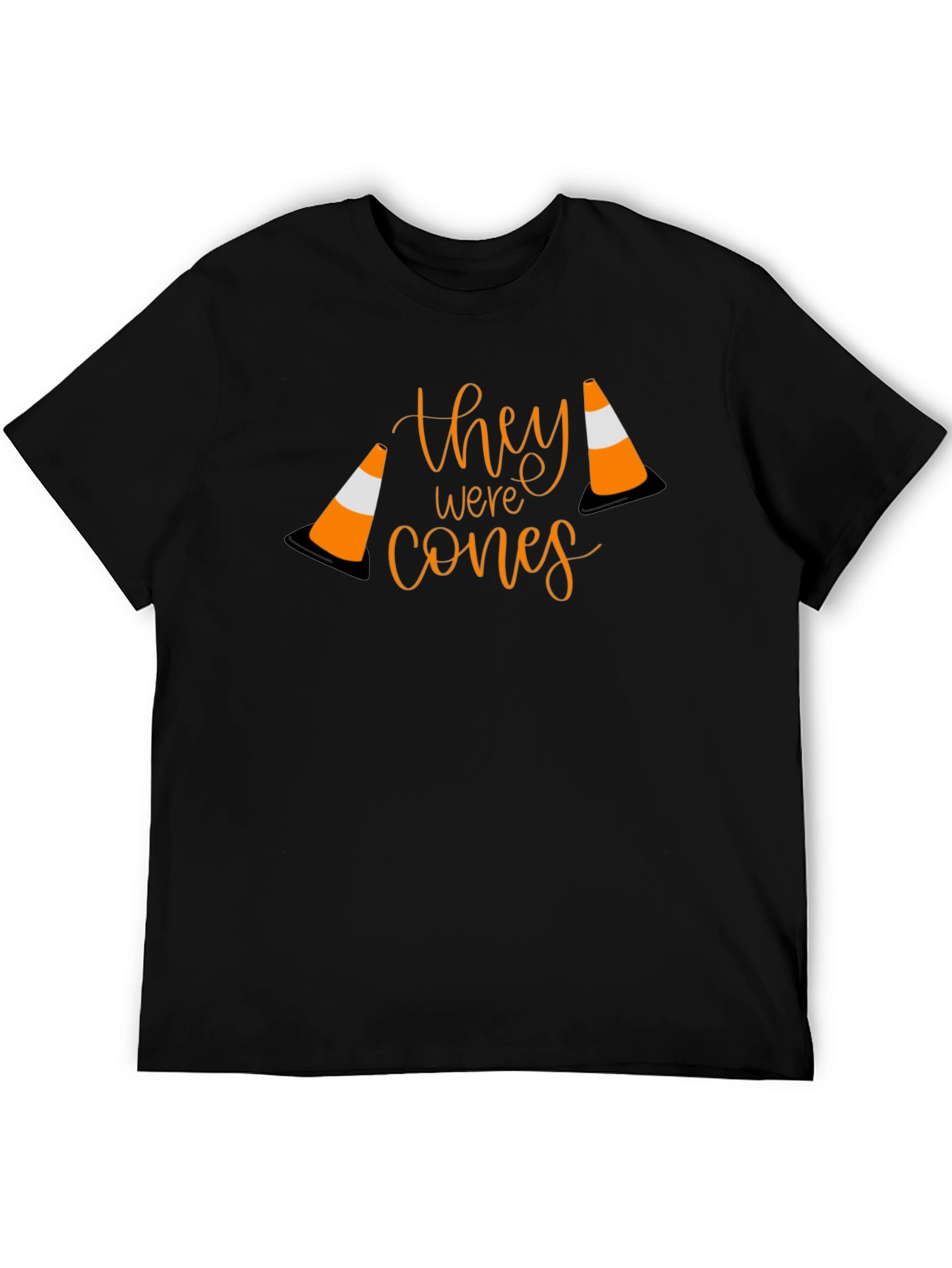 Black They Were Cones T-Shirt - Funny Humor Tee view 5