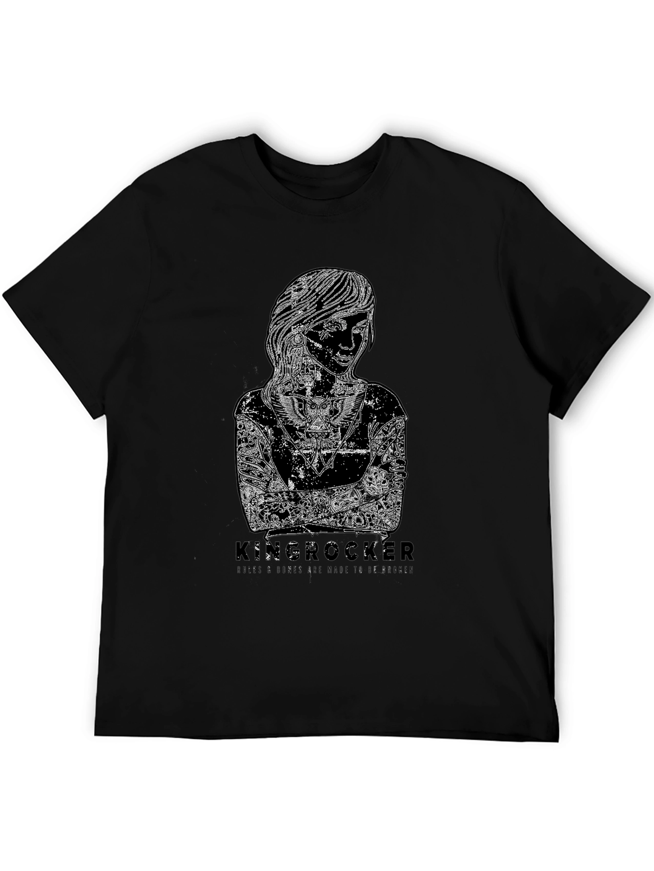 Black Kinserocker Graphic Print Black T-Shirt view 5