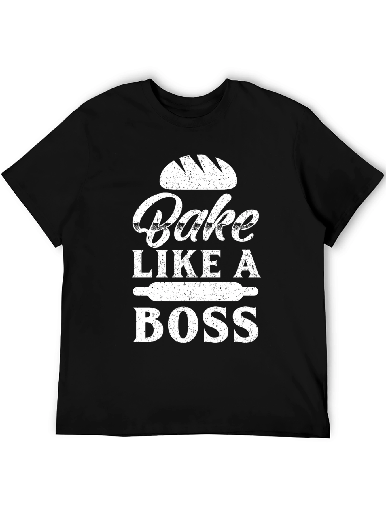 Black Bake Like A Boss Black T-Shirt - Baking Apparel view 5