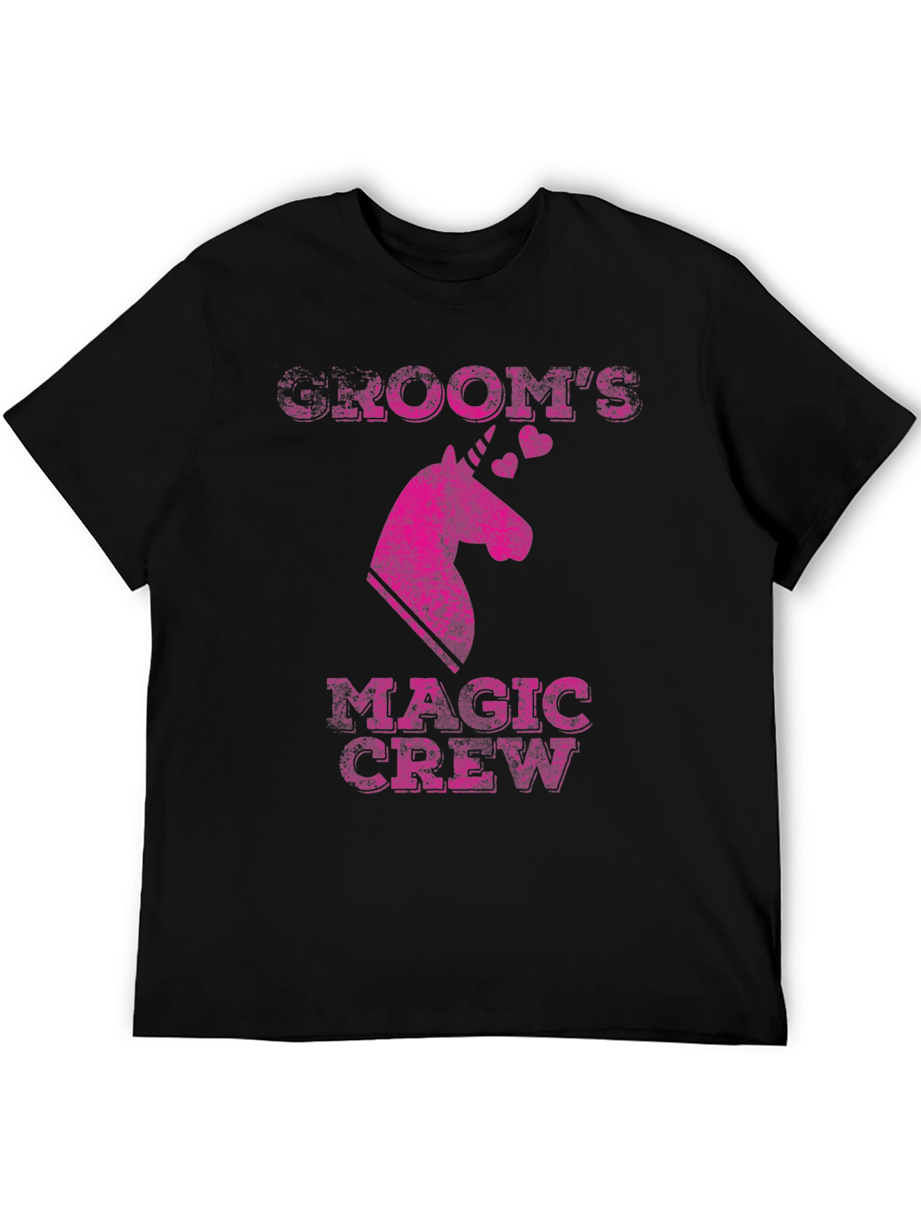 Black Groom's Magic Crew Unicorn T-Shirt - Black view 5