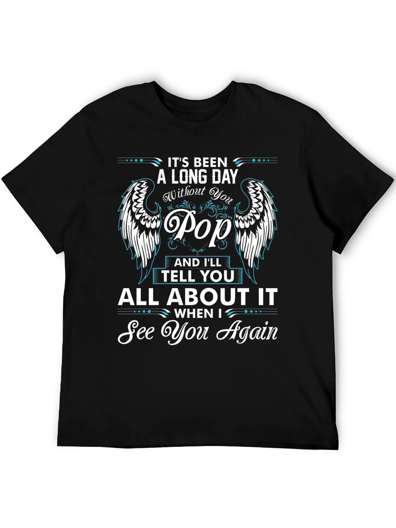 Black In Memory of Pop T-Shirt - See You Again view 5