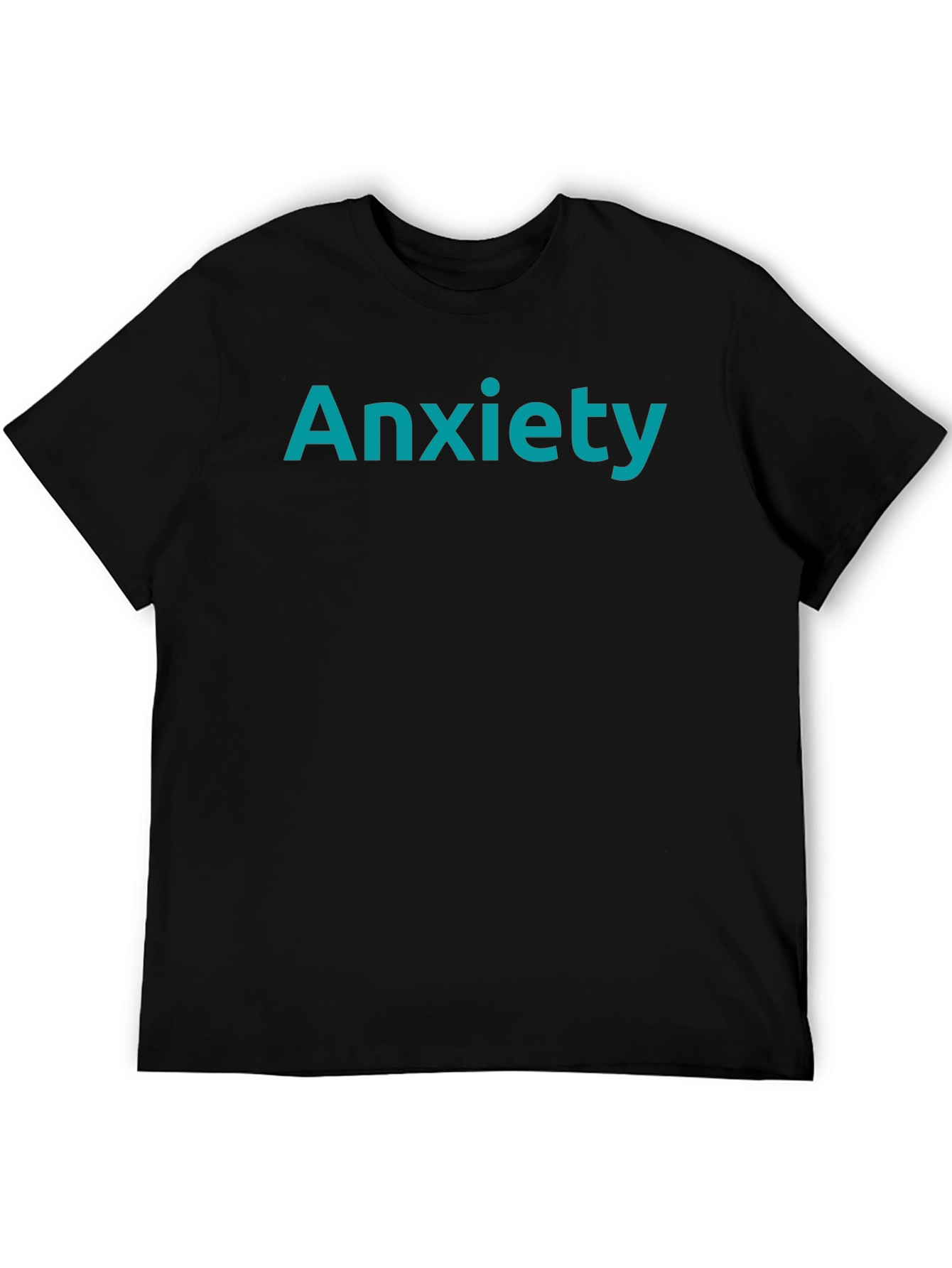 Black Anxiety Tee - Black Comfort Fit view 5