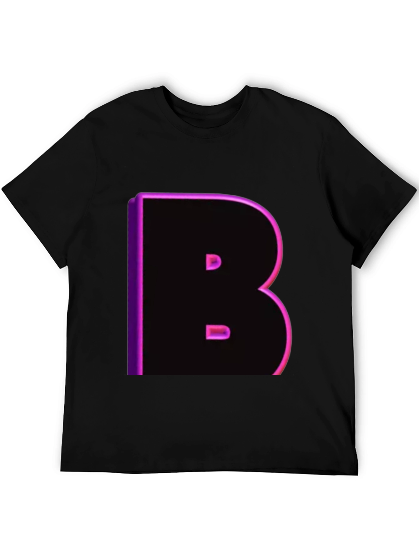 Black Bold B Neon T-Shirt - Black view 5