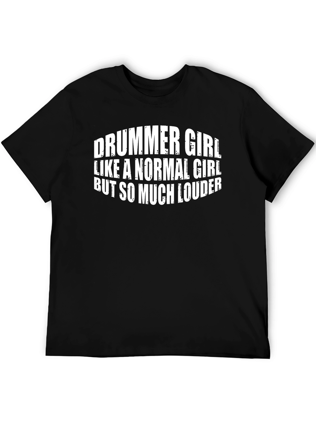 Black Drummer Girl T-Shirt - Loud & Proud! view 5