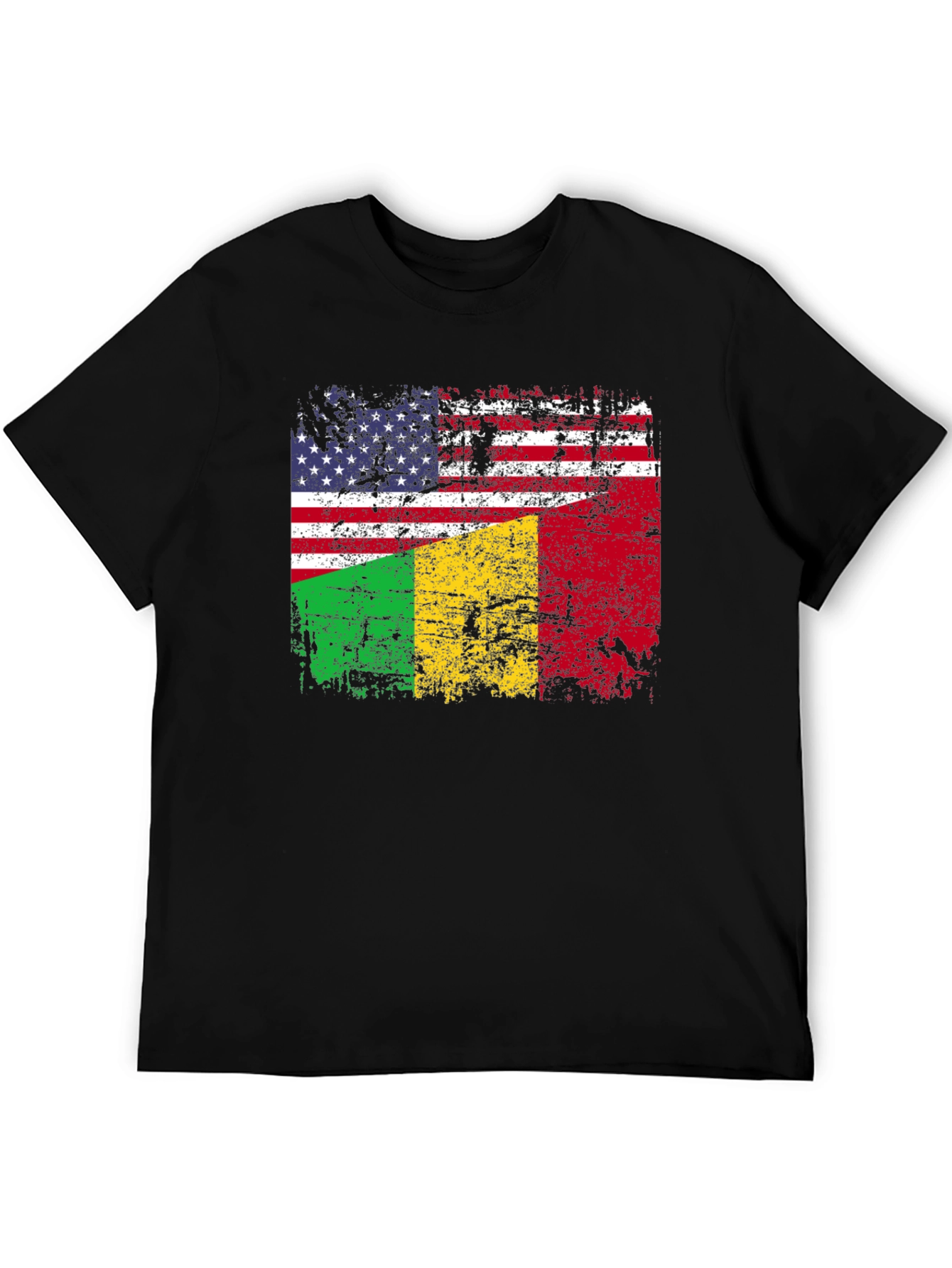 USA & Mali Flag Graphic T-Shirt - 5