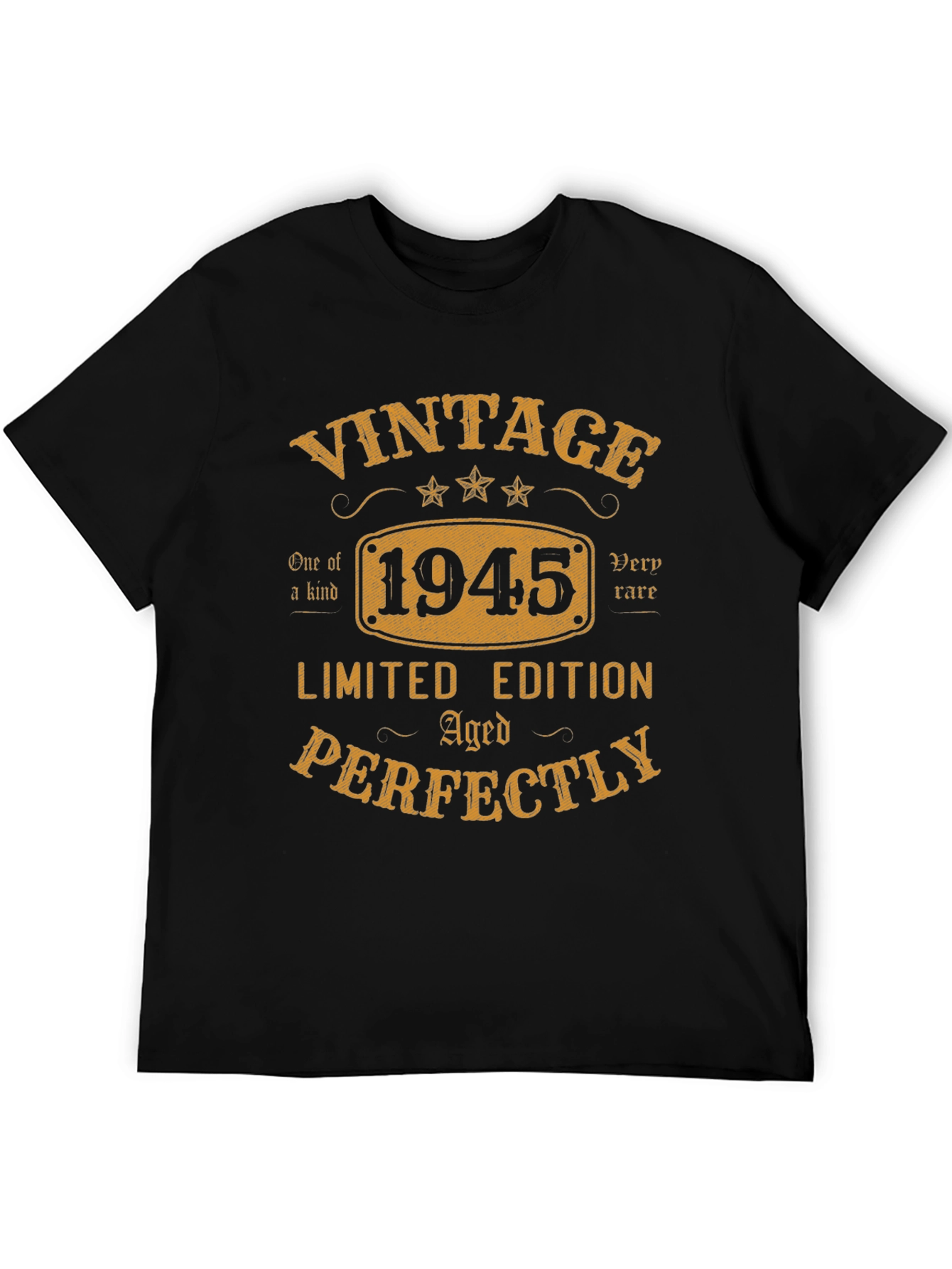 Black Vintage 1945 Limited Edition Graphic T-Shirt view 5
