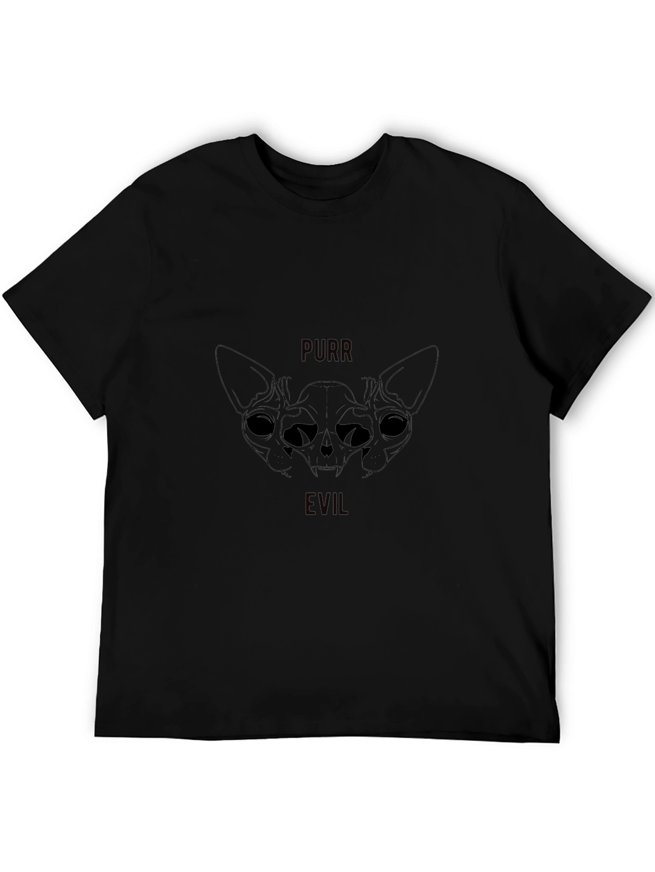 Black Purr Evil Black Graphic T-Shirt view 5