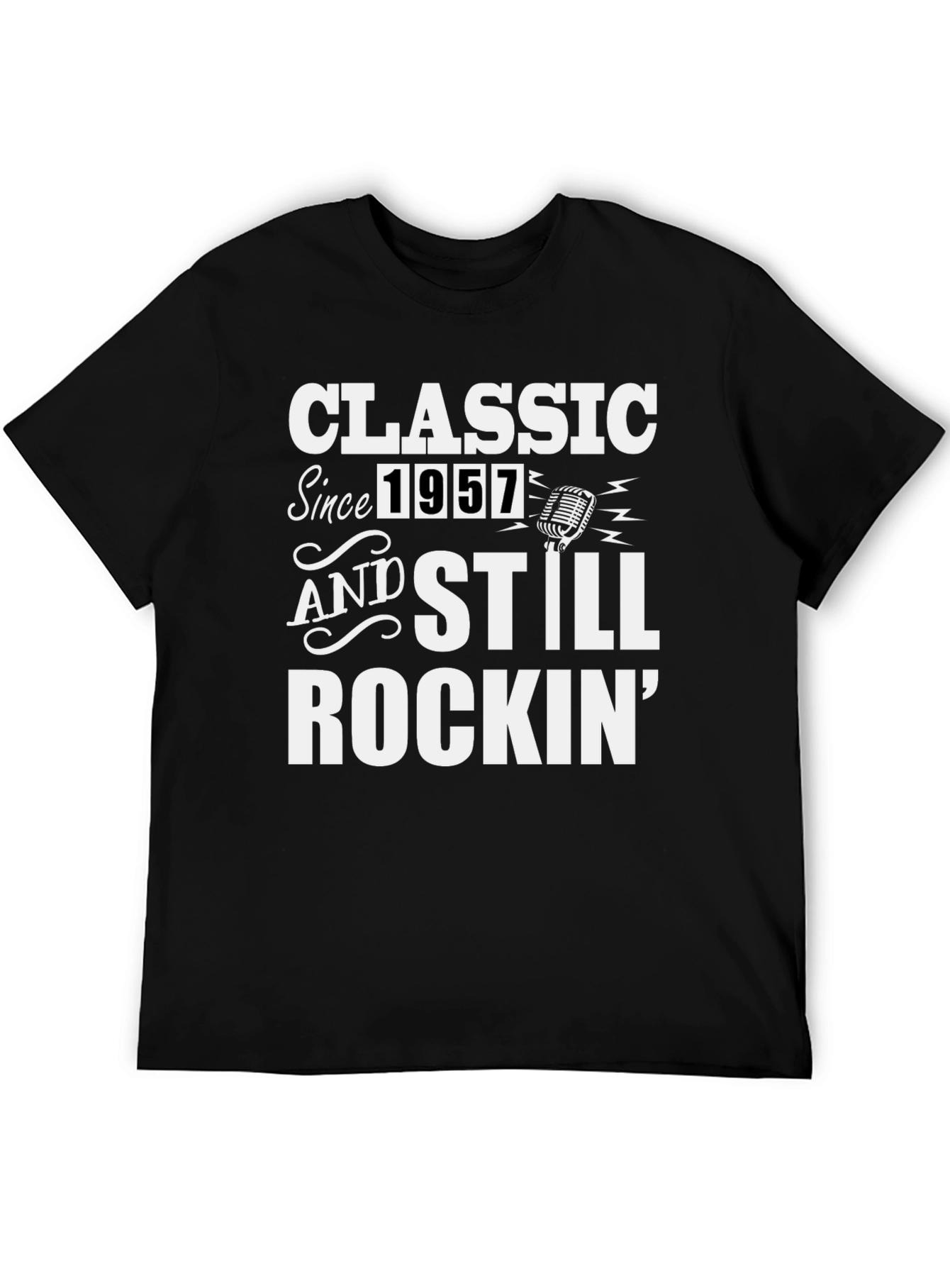 Black Classic Since 1957 Rockin' Graphic T-Shirt view 5