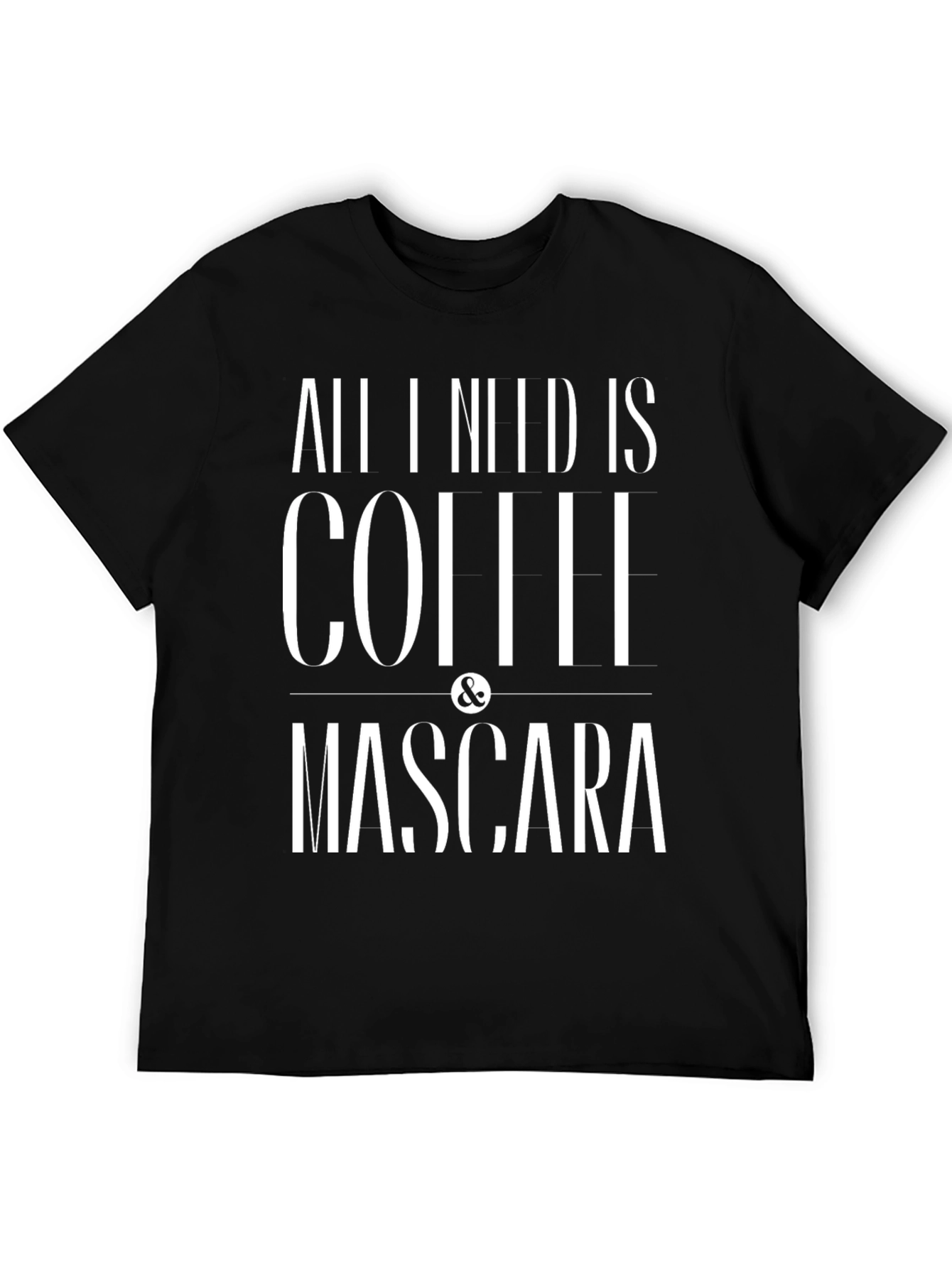 Black Coffee & Mascara Graphic Tee - Black view 5