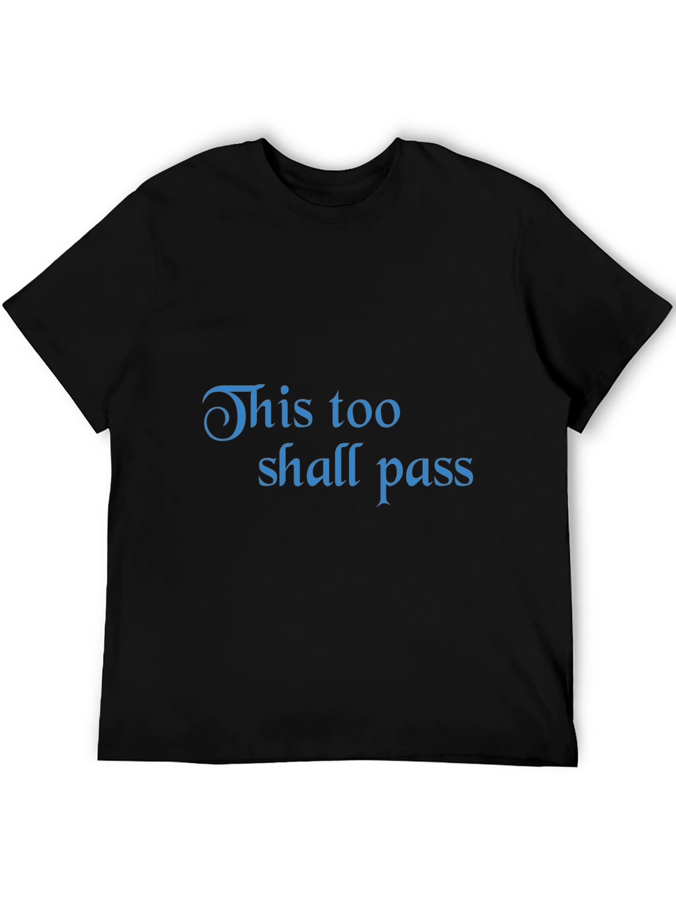 Black This Too Shall Pass Graphic T-Shirt view 5