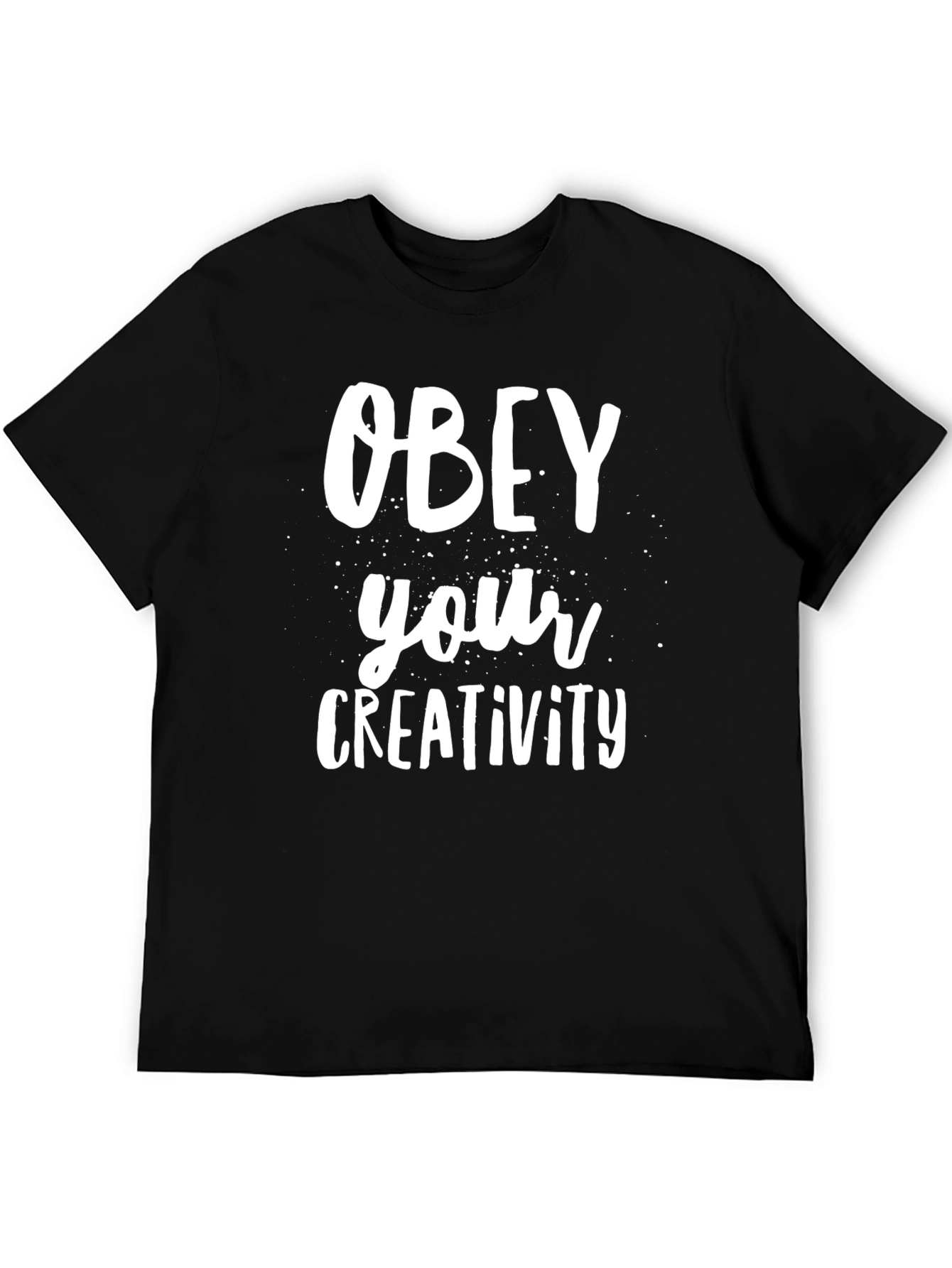 Black Obey Your Creativity Black Graphic Tee view 5