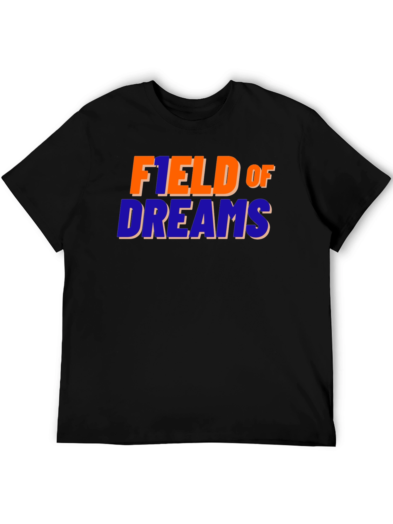Black Field of Dreams Graphic T-Shirt - Retro Style view 5