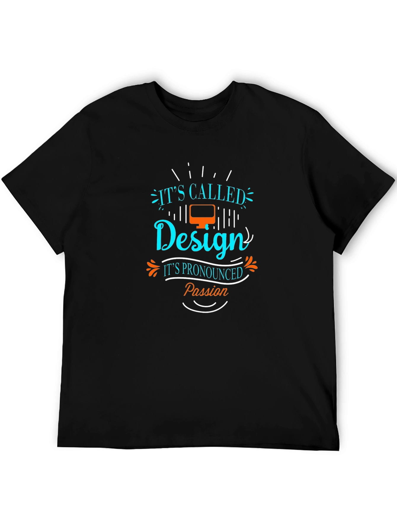 Black Design Passion T-Shirt - Graphic Tee for Designers view 5
