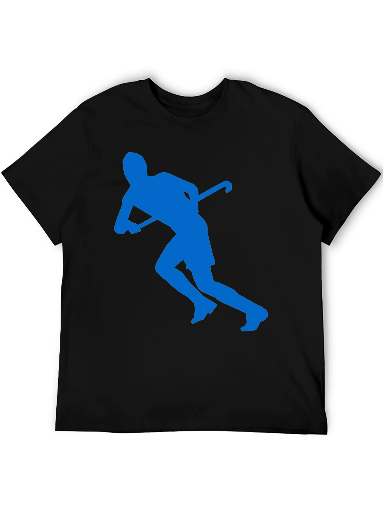 Black Hockey Player Graphic T-Shirt view 5