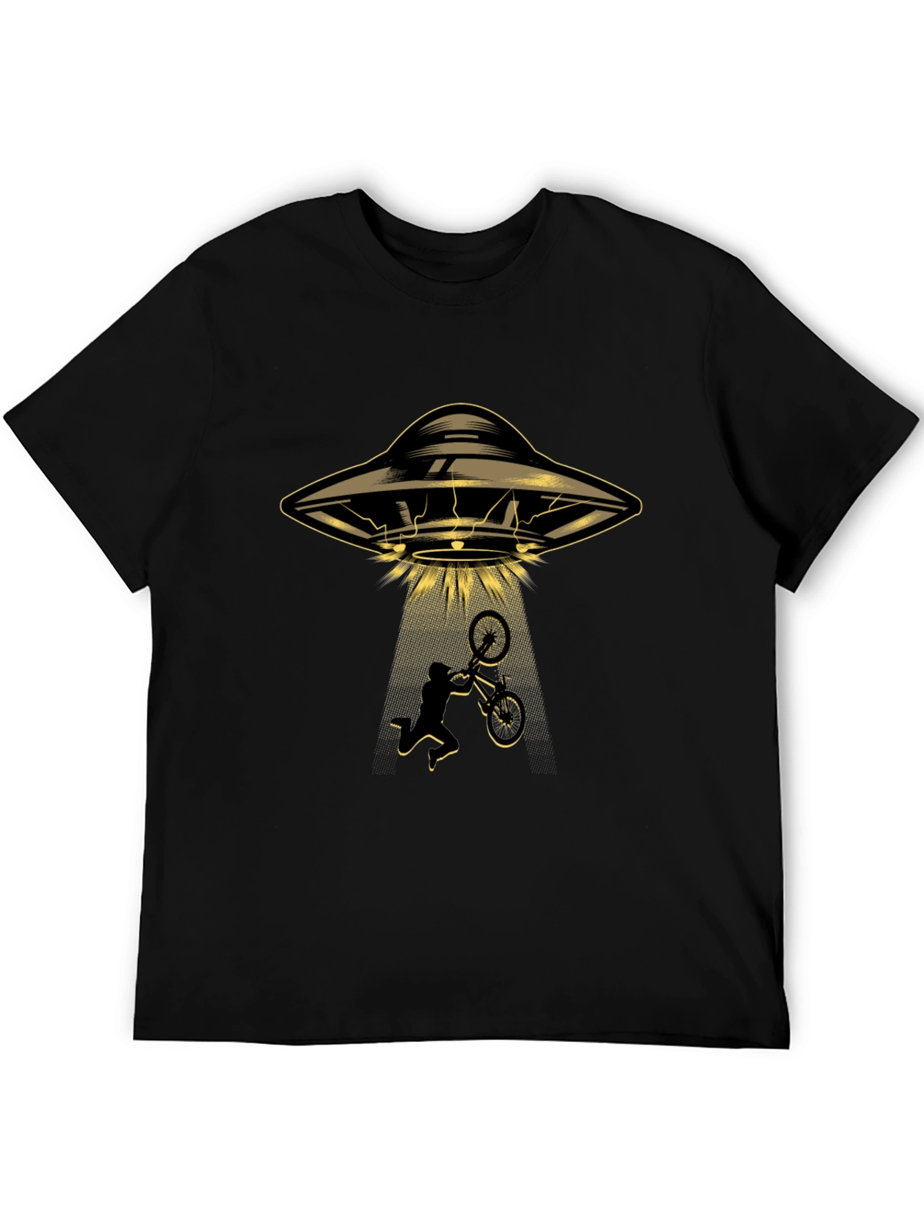 Black UFO Abduction T-Shirt view 5