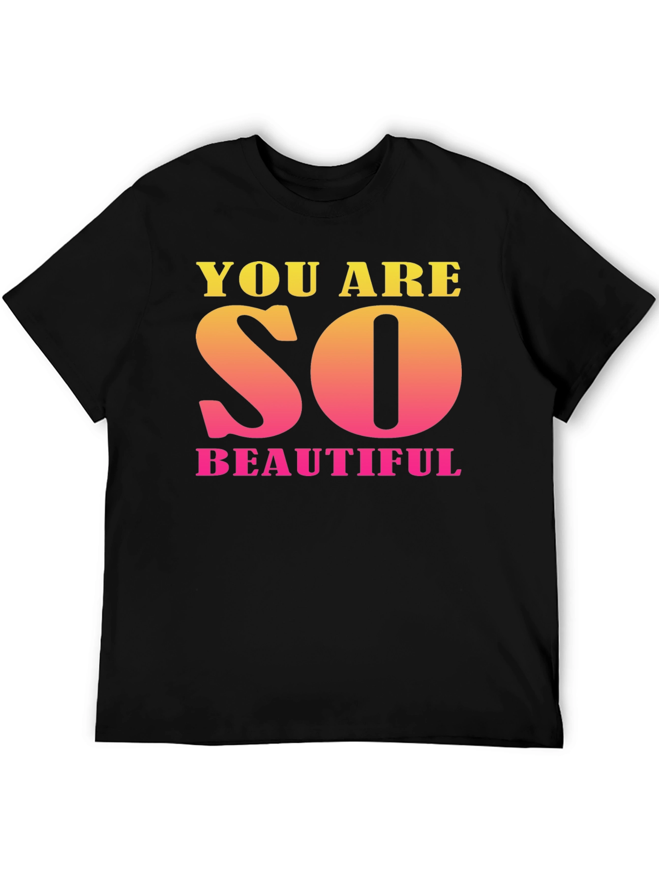 Black You Are So Beautiful Graphic Tee view 5