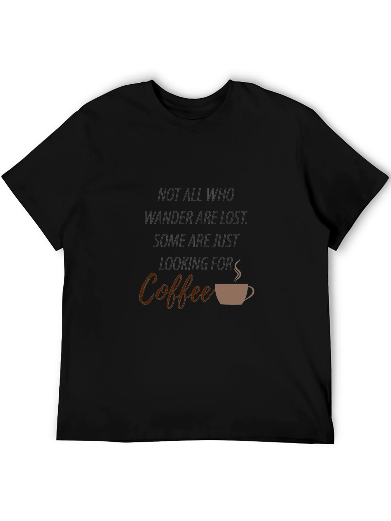 Black Coffee Seeker T-Shirt - Wanderlust Apparel view 5