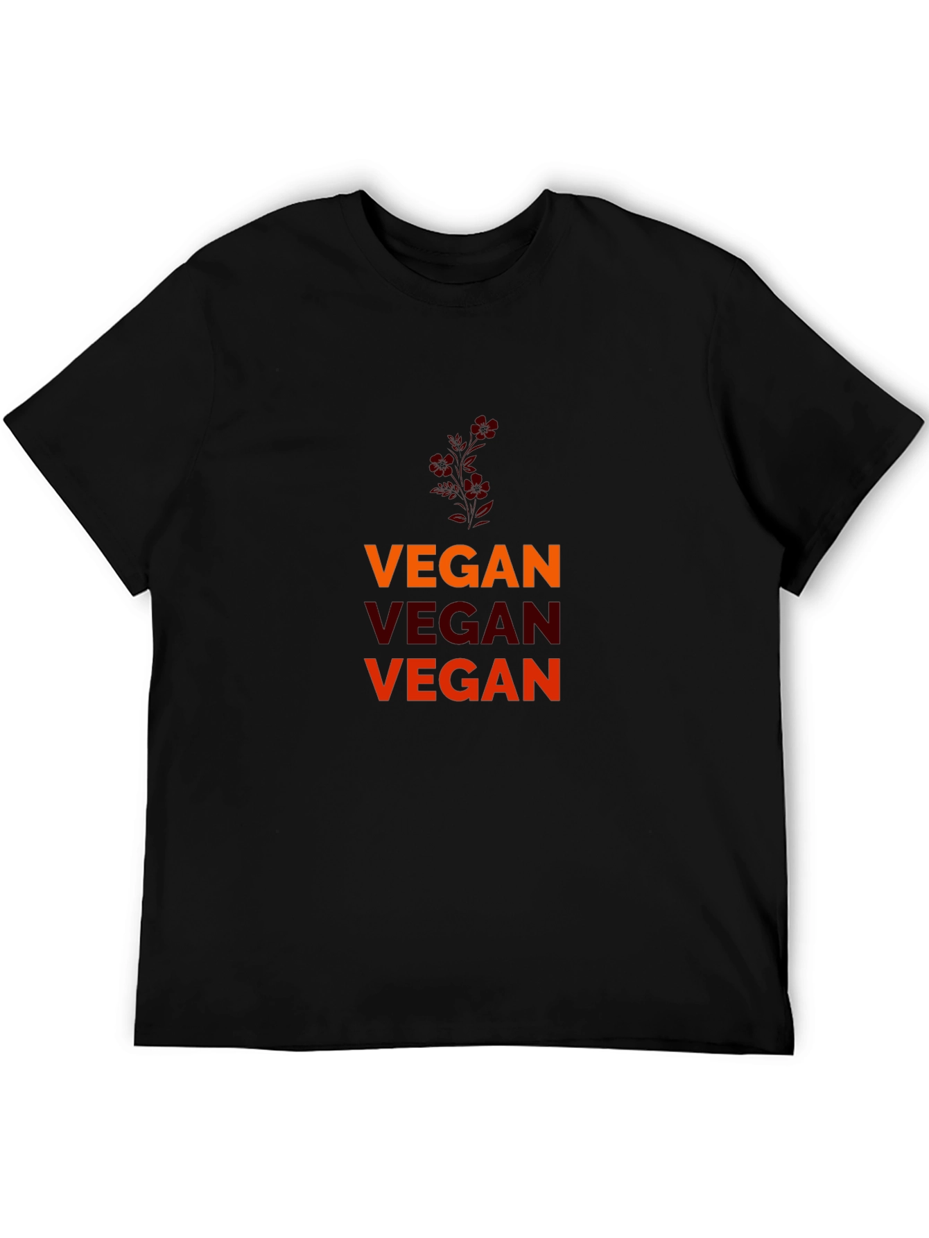 Black Vegan Graphic Tee - Unisex Black T-Shirt view 5