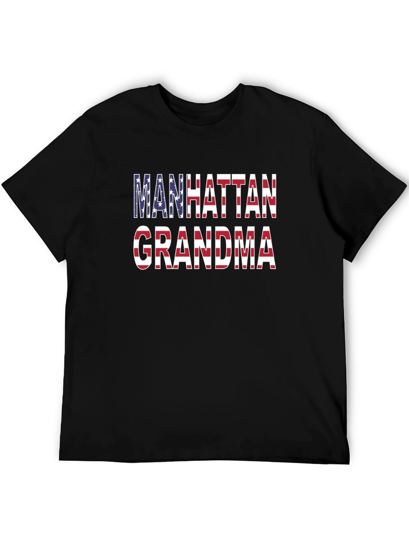Black Manhattan Grandma Patriotic T-Shirt view 5
