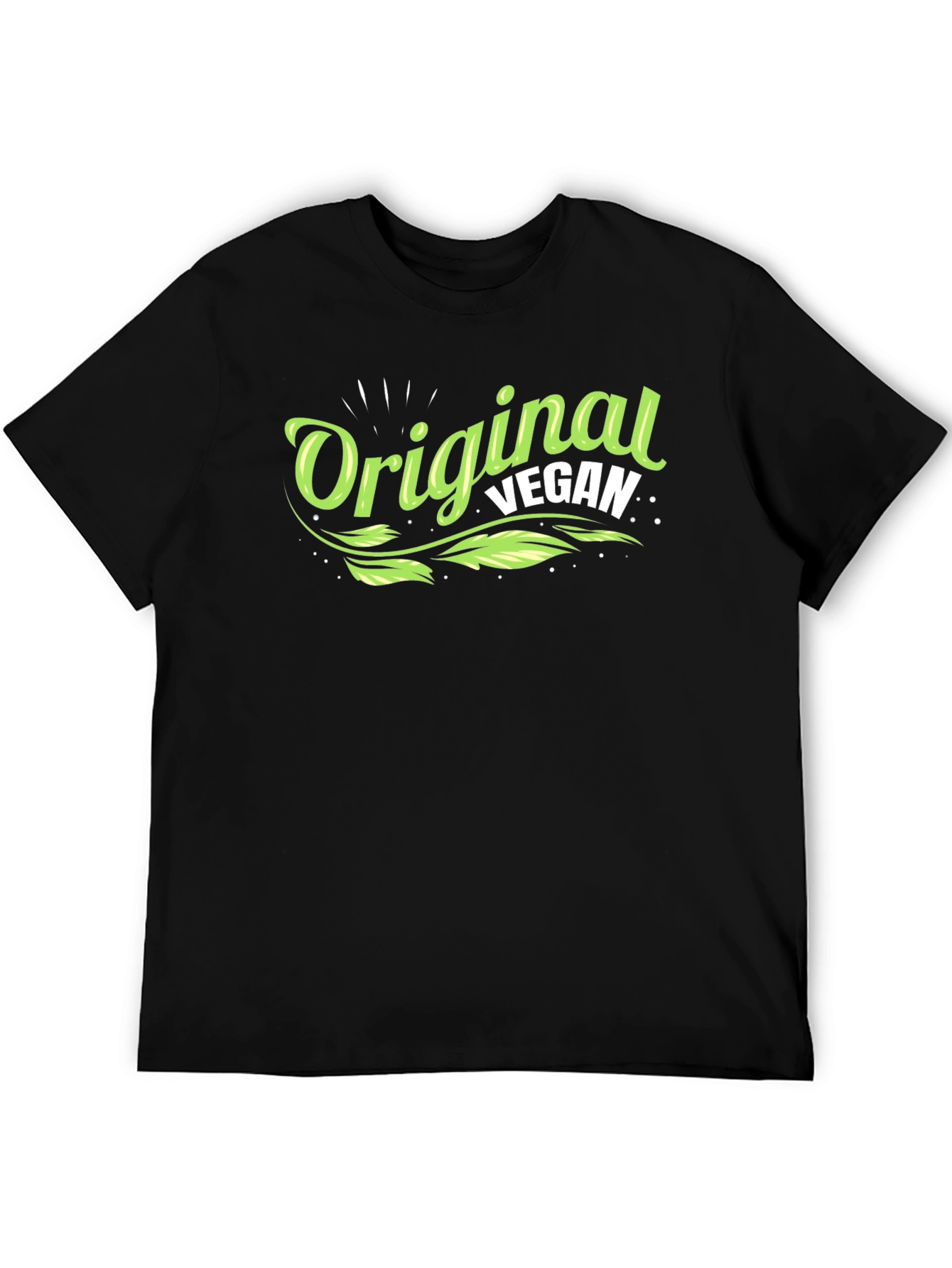 Black Original Vegan Graphic Tee - Stylish & Comfortable view 5