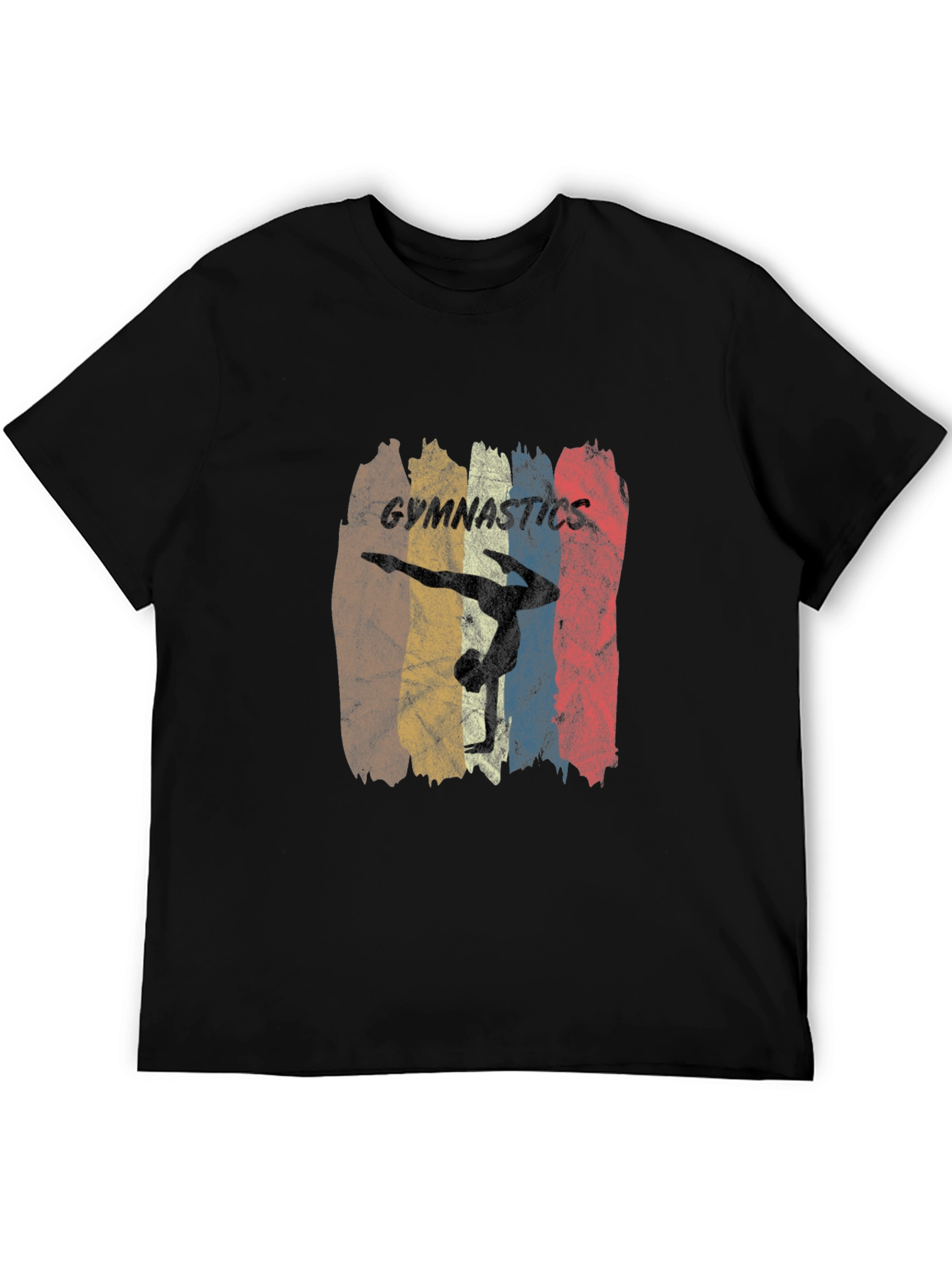 Black Vintage Gymnastics T-Shirt view 5