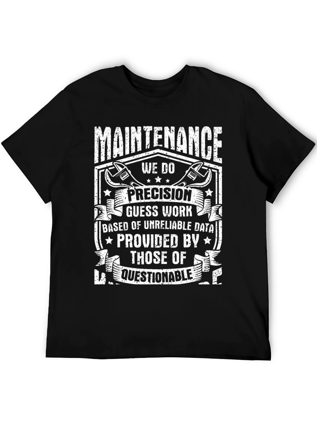 Black Maintenance Precision Graphic Tee view 5