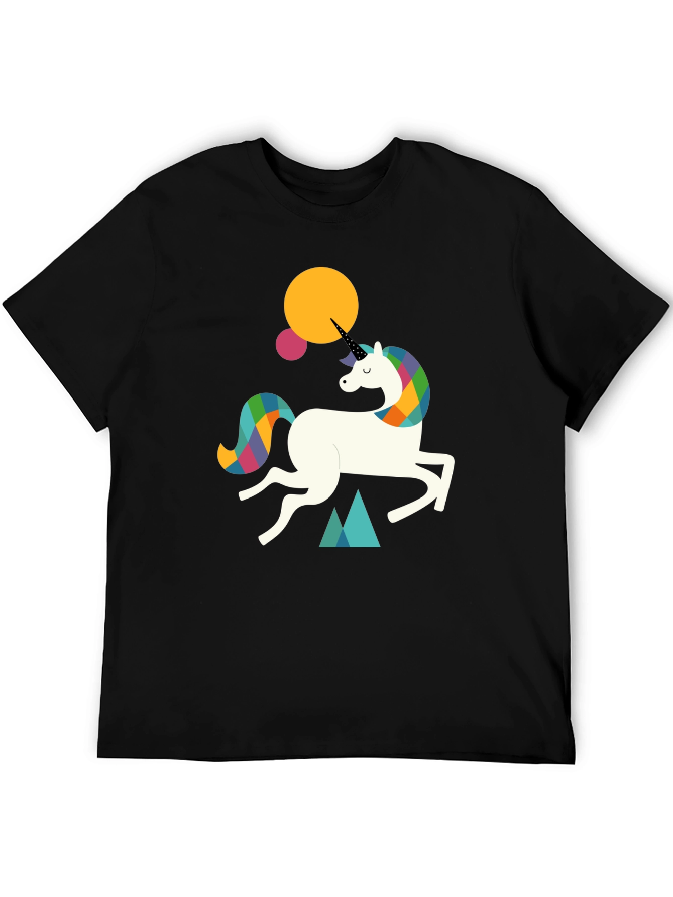 Black Unicorn Graphic Tee - Fun & Stylish Black T-Shirt view 5