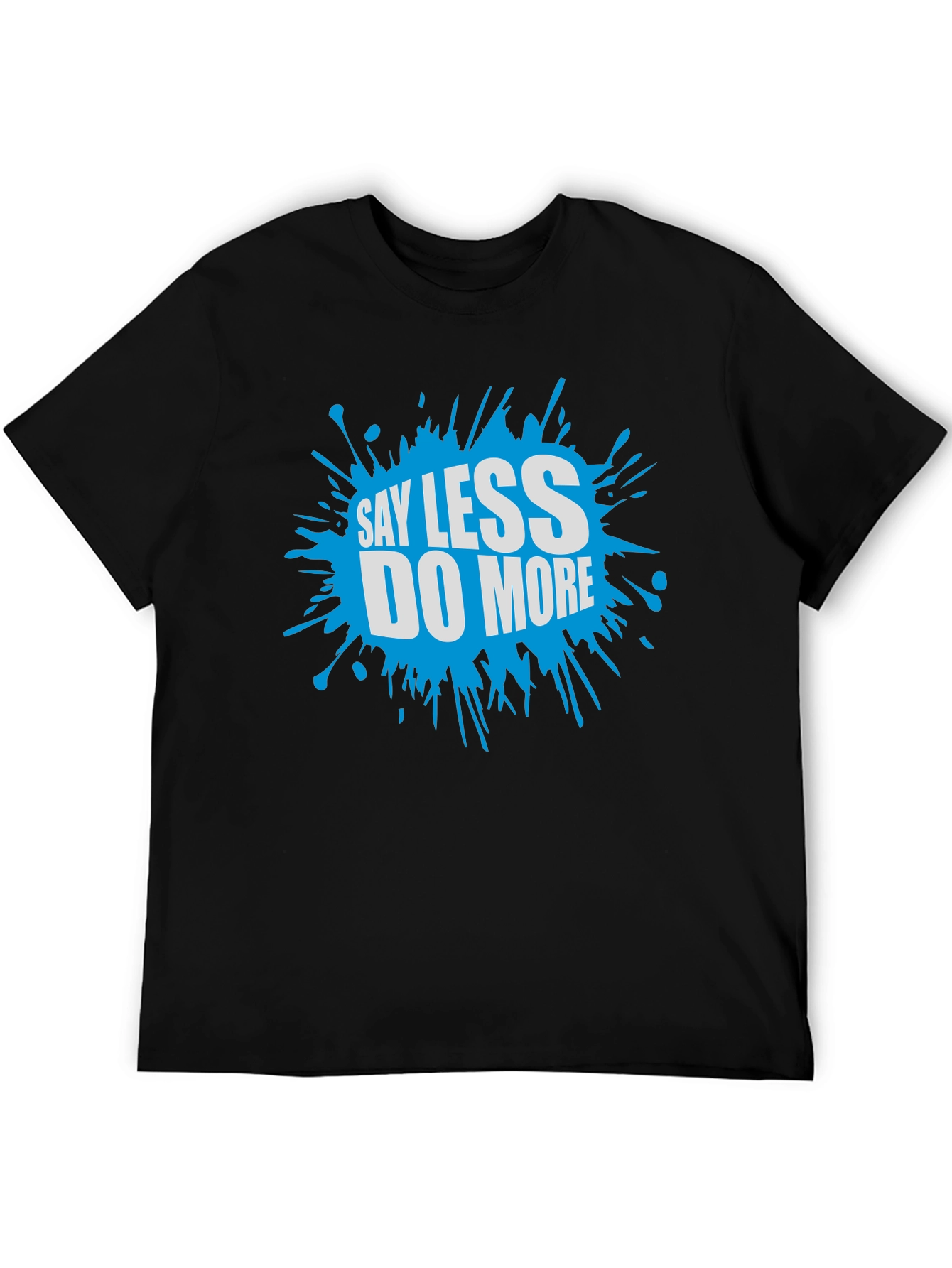 Black Say Less Do More Graphic Tee - Black view 5