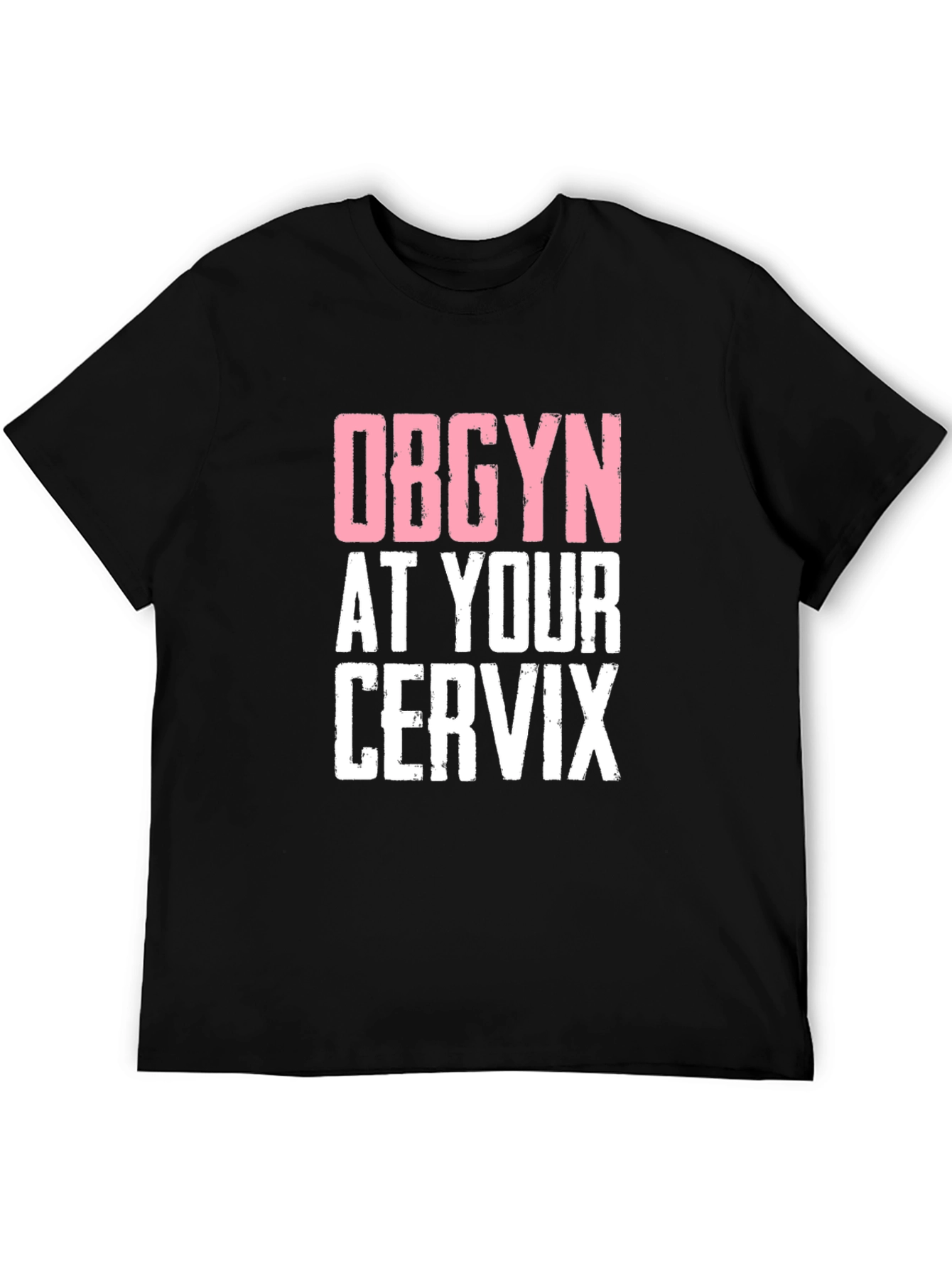 Black OBGYN at Your Cervix Graphic Novelty Tee view 5
