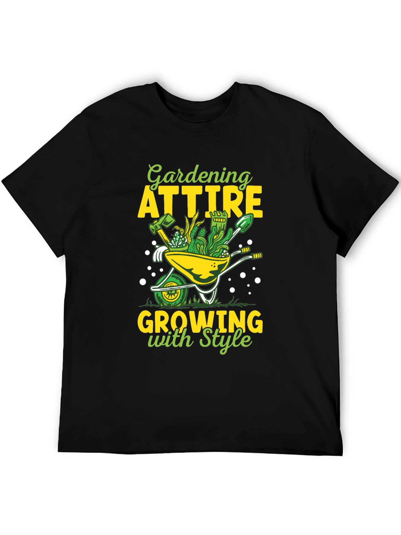 Black Gardening Attire T-Shirt - Growing with Style view 5